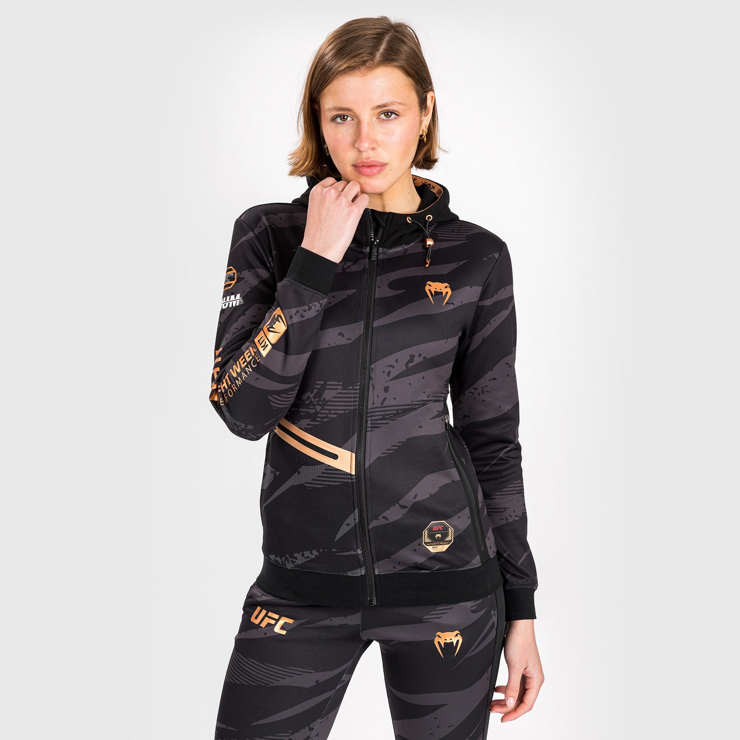 UFC Adrenaline By Venum Fight Week Sudadera Con Capucha para Mujer - Urban Camo