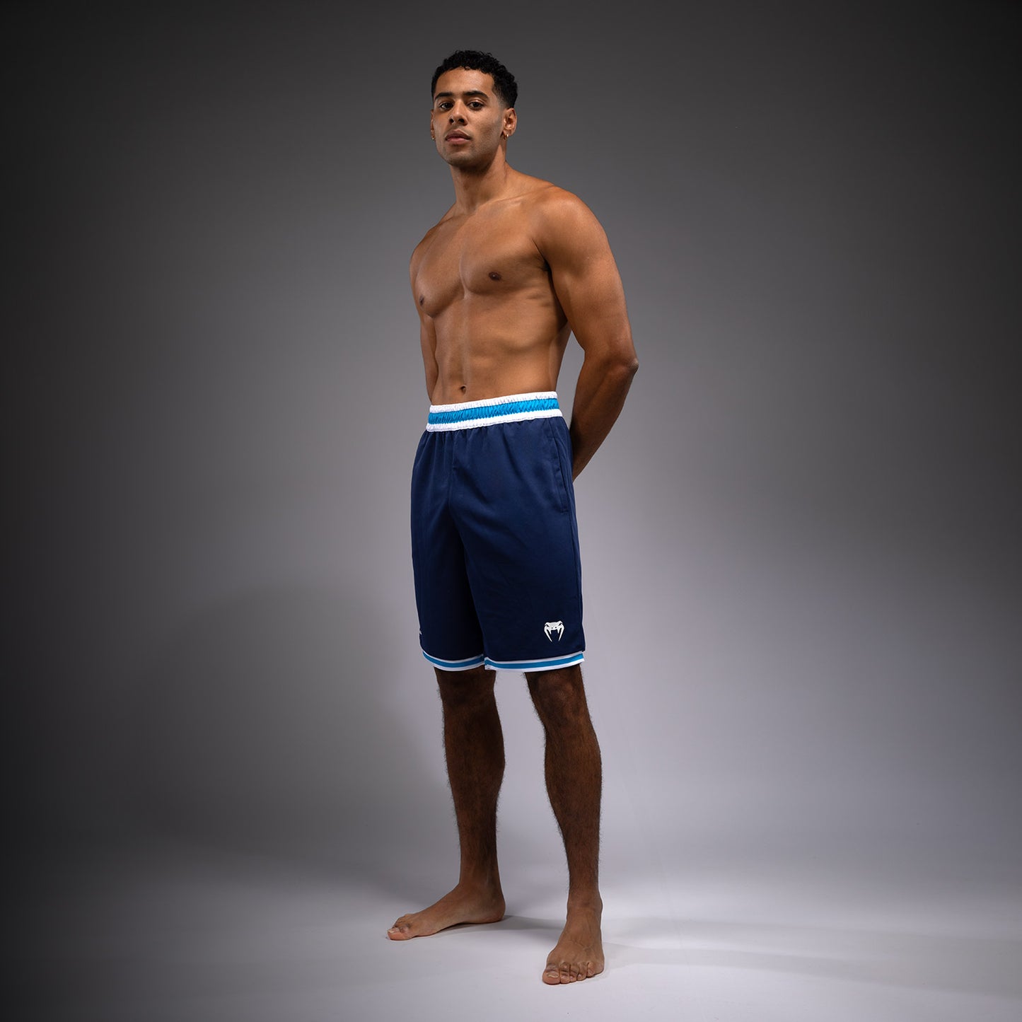 Venum x Top Rank Original Pantalones Cortos de Baloncesto para Hombre - Azul Marino