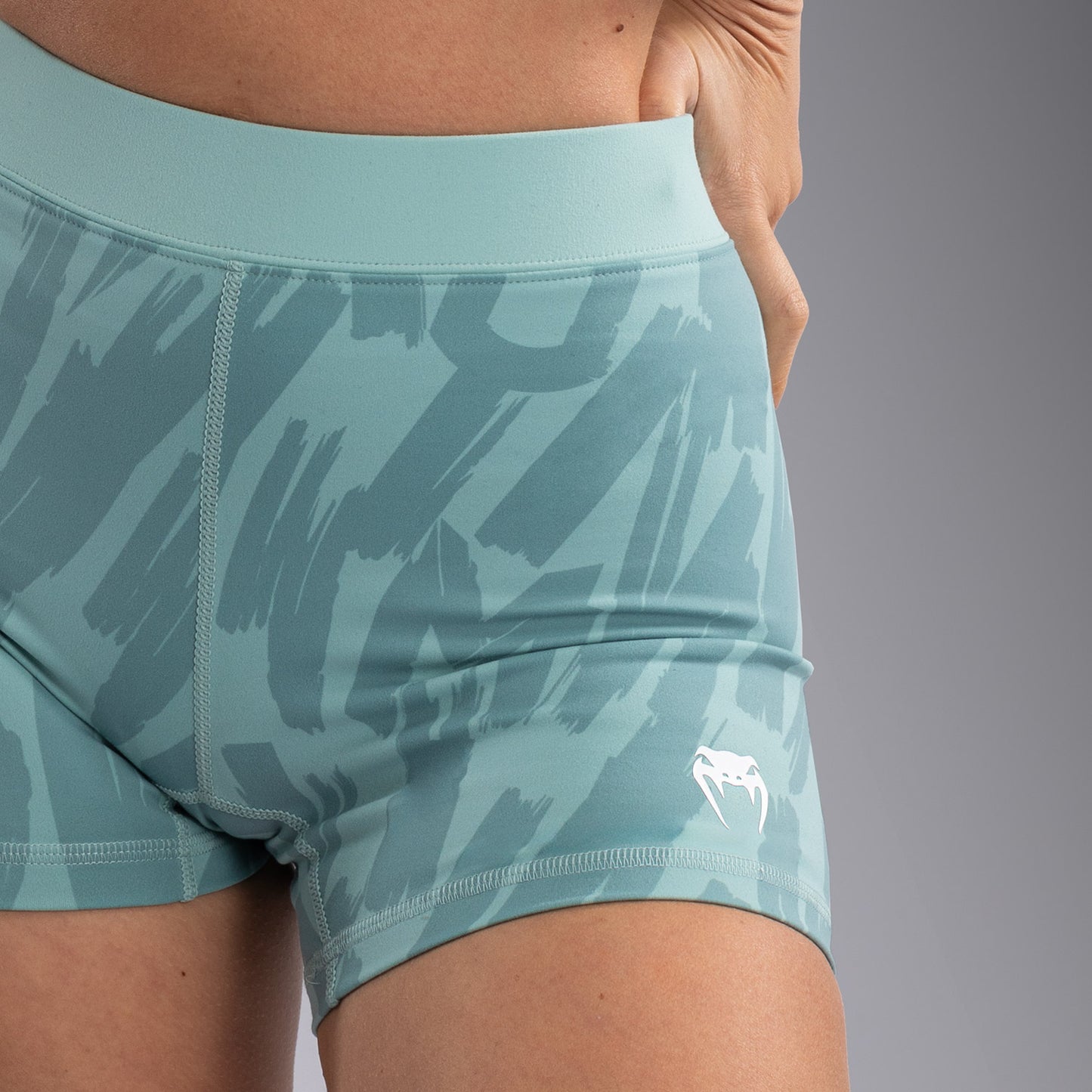 Venum Graffiti Shorts de Compresión para Mujer - Aqua