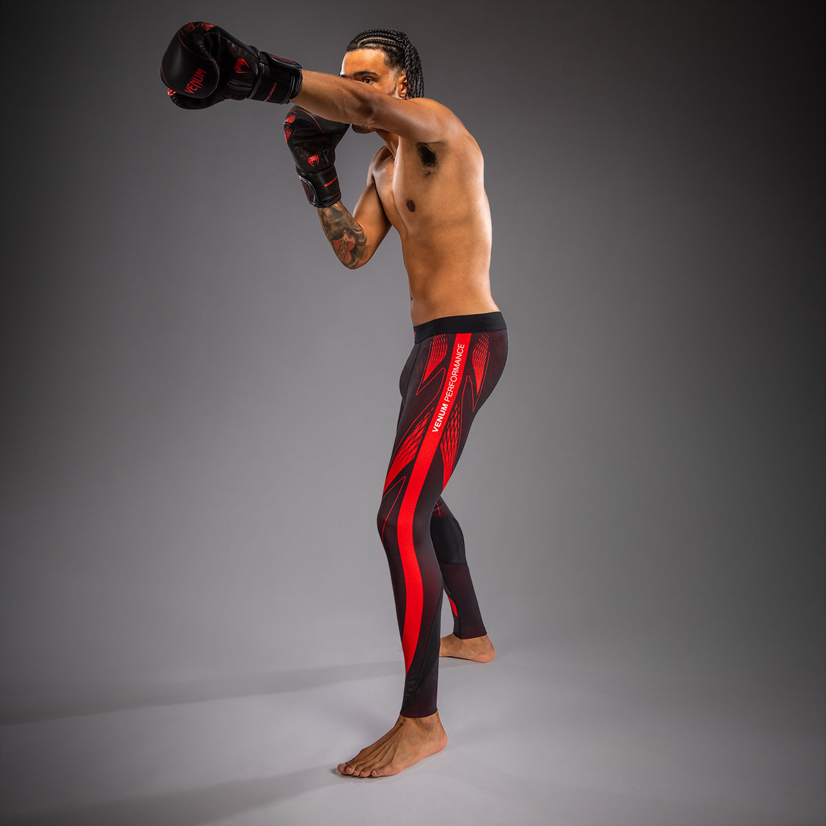Venum Amazonia Reborn Pantalón de compresión - Negro/Rojo