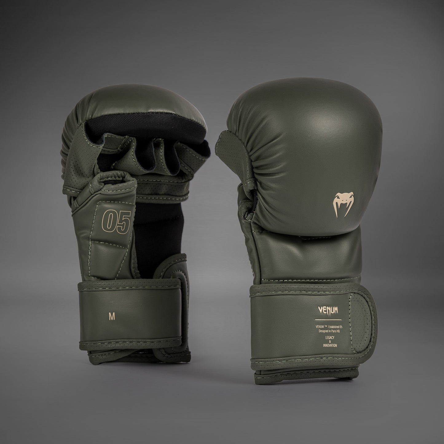 Venum Impact Evo Guantes de sparring MMA - Verde militar