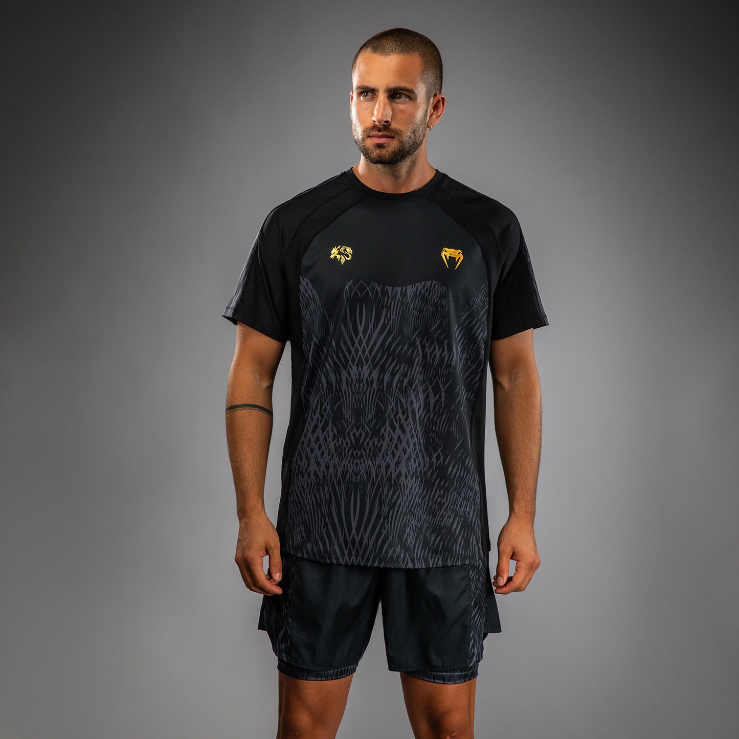 Venum x Chimaev Camiseta Dry-Tech  - Negro/Gris