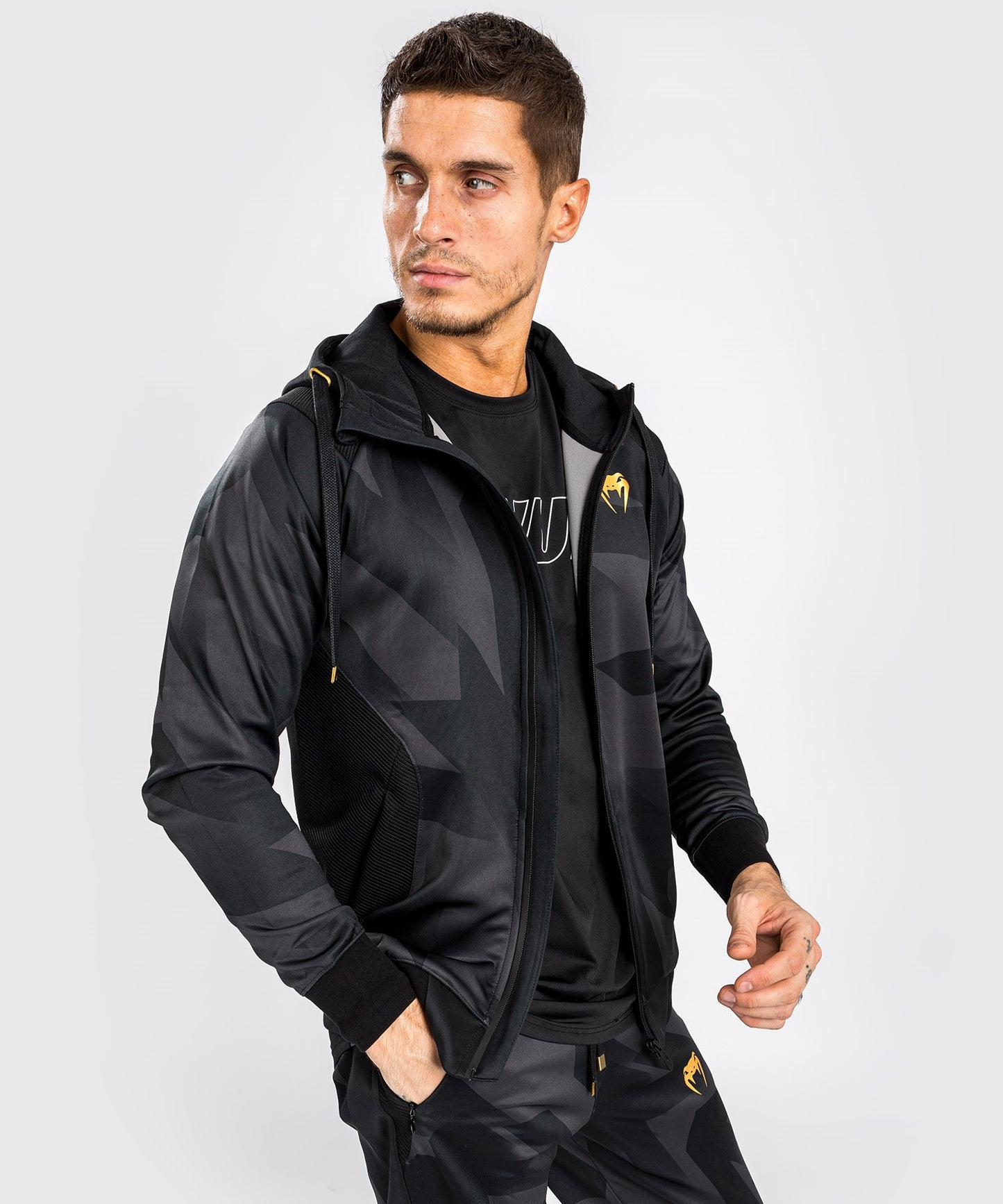 Sudadera con Capucha Venum Razor - Negro/Oro
