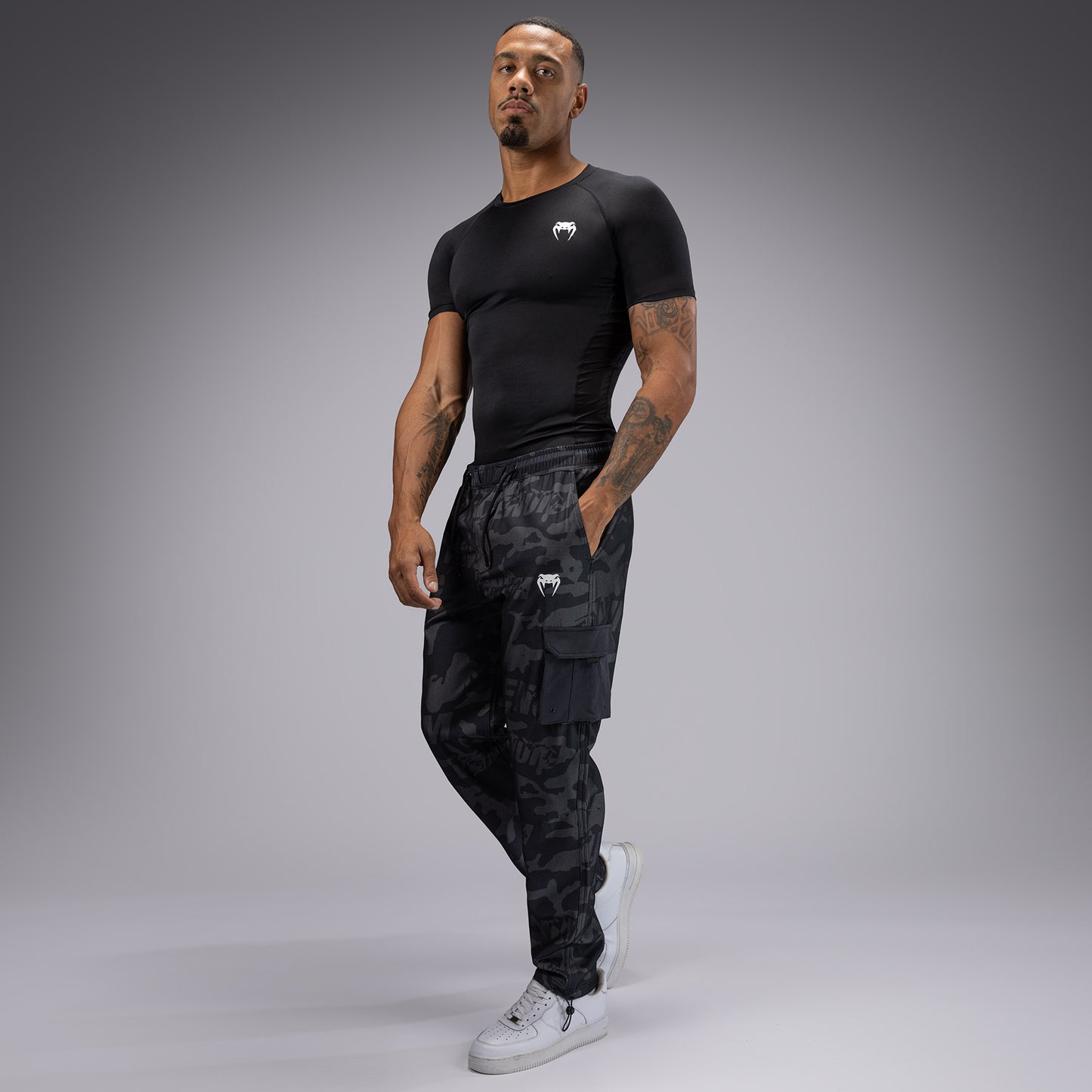 Venum Trooper Pantalones de Chándal Para Hombre - Negro/Carbón