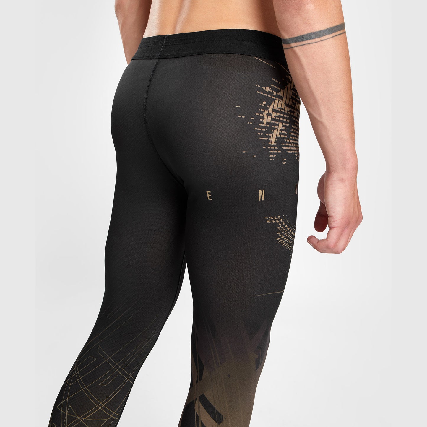 Venum Gorilla Jungle Pantalones de compresión - Negro/Arena