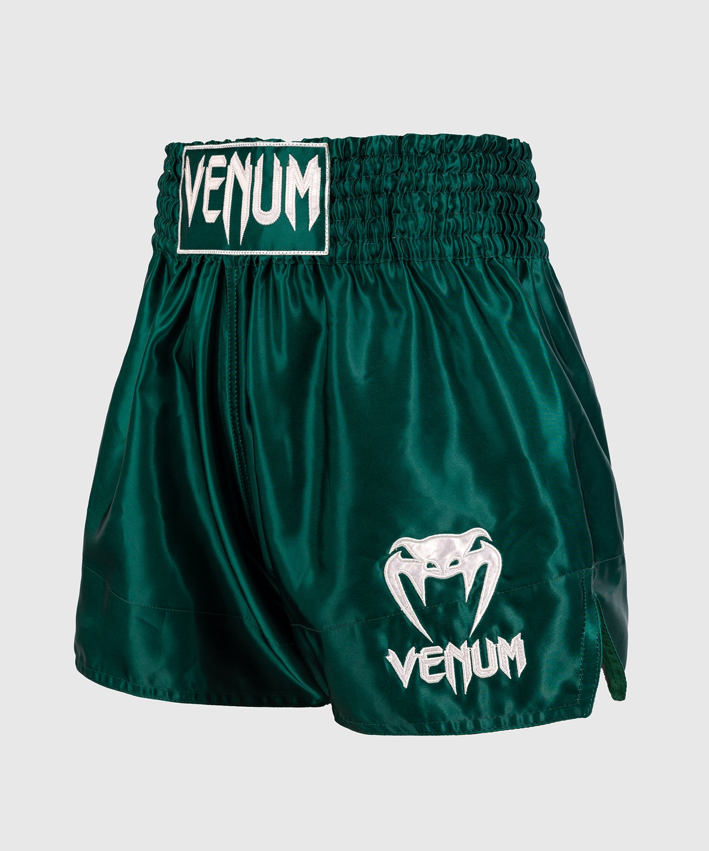 Venum Classic Pantalones Cortos de Muay Thai - Verde bosque