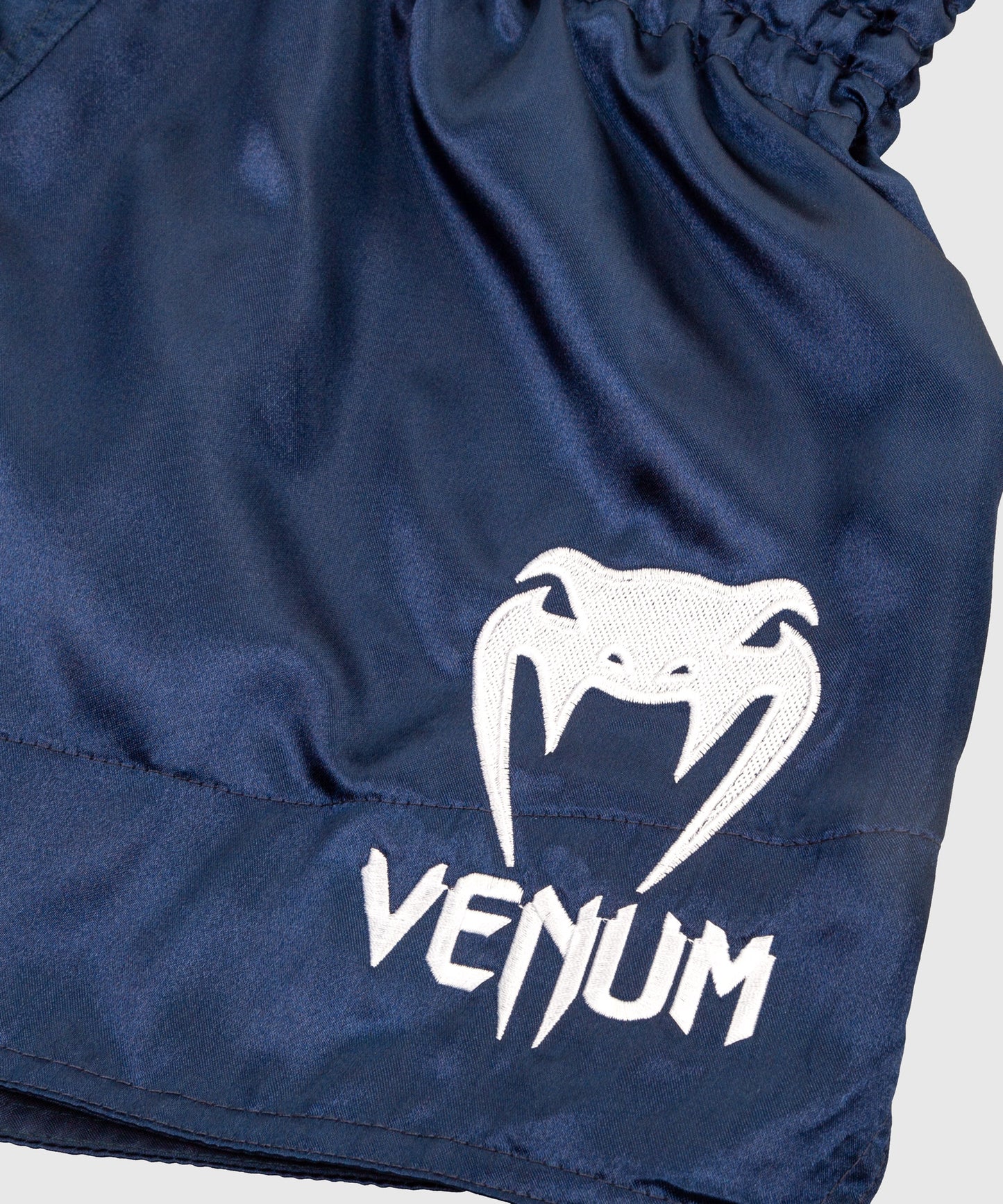 Short de Muay Thai Venum Classic - Azul marino/blanco