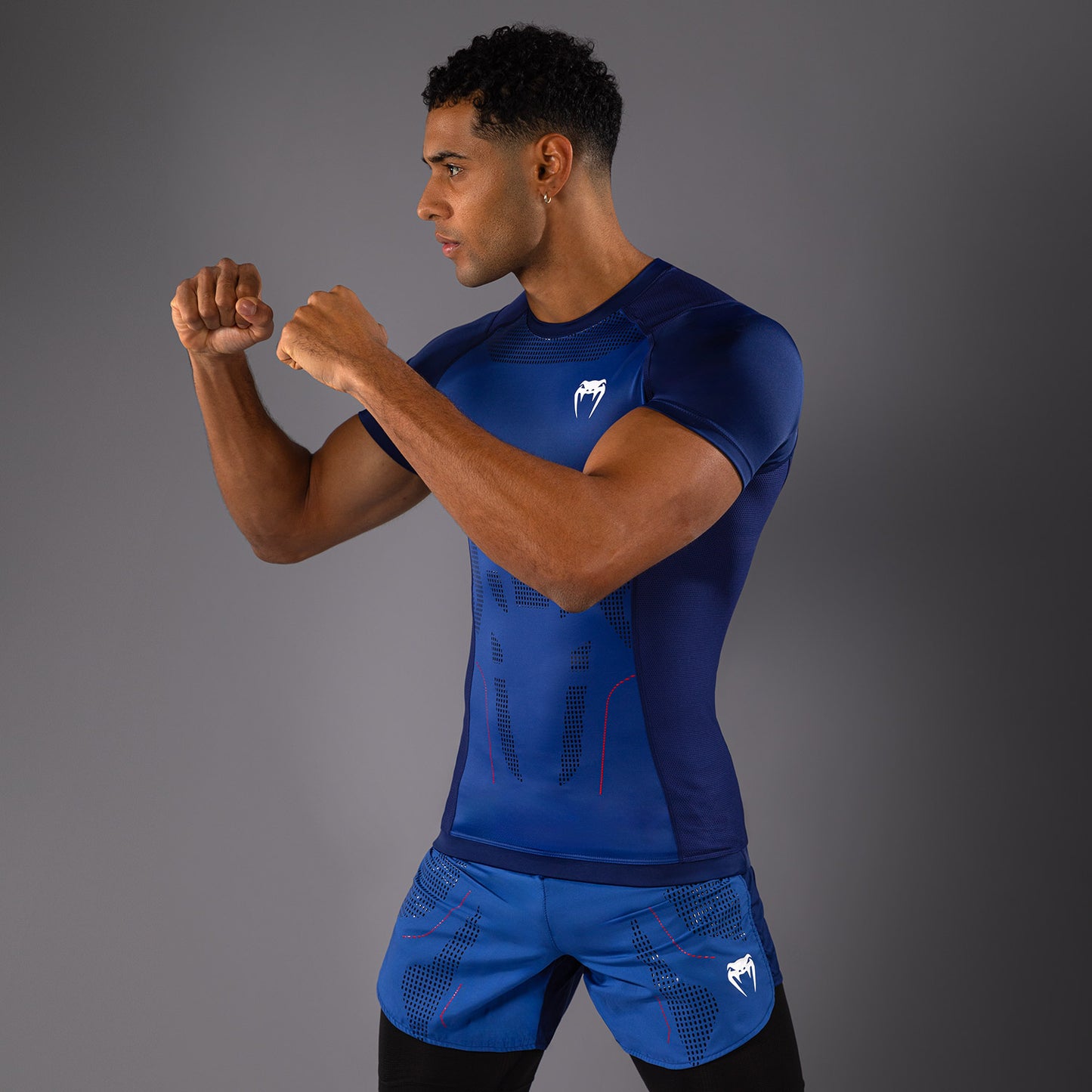 Venum Technical 3.0 Camiseta de Manga Corta Rashguard - Azul Noche