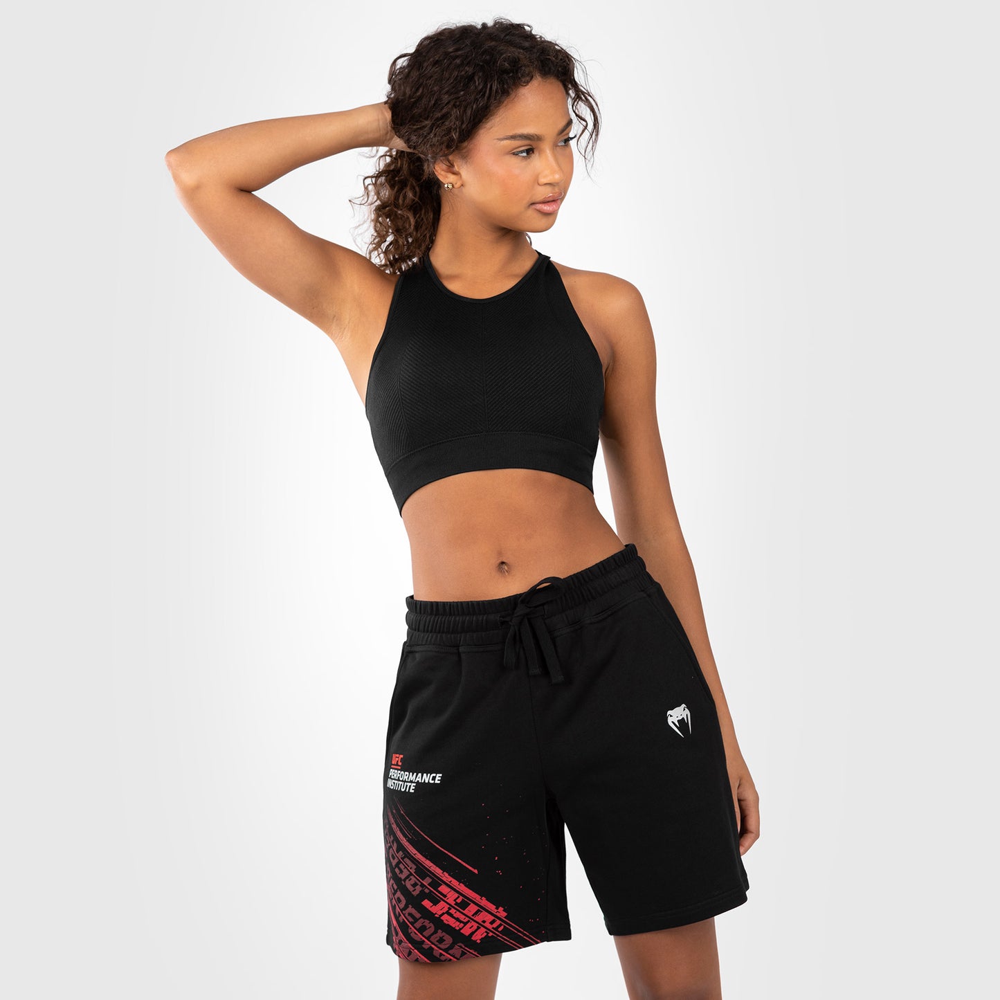 UFC Venum Performance Institute 2.0 Coton Short - Negro/Rojo