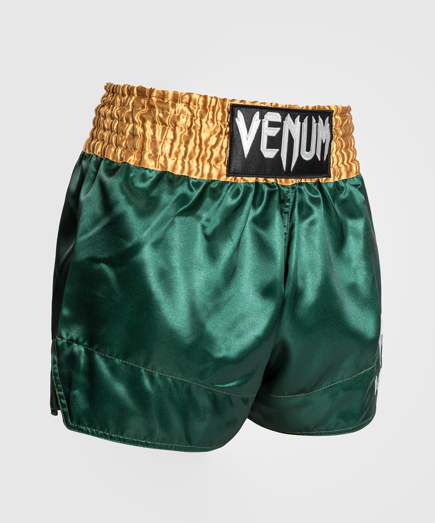 Venum Classic - Muay Thai Short - Verde/Dorado/Blanco