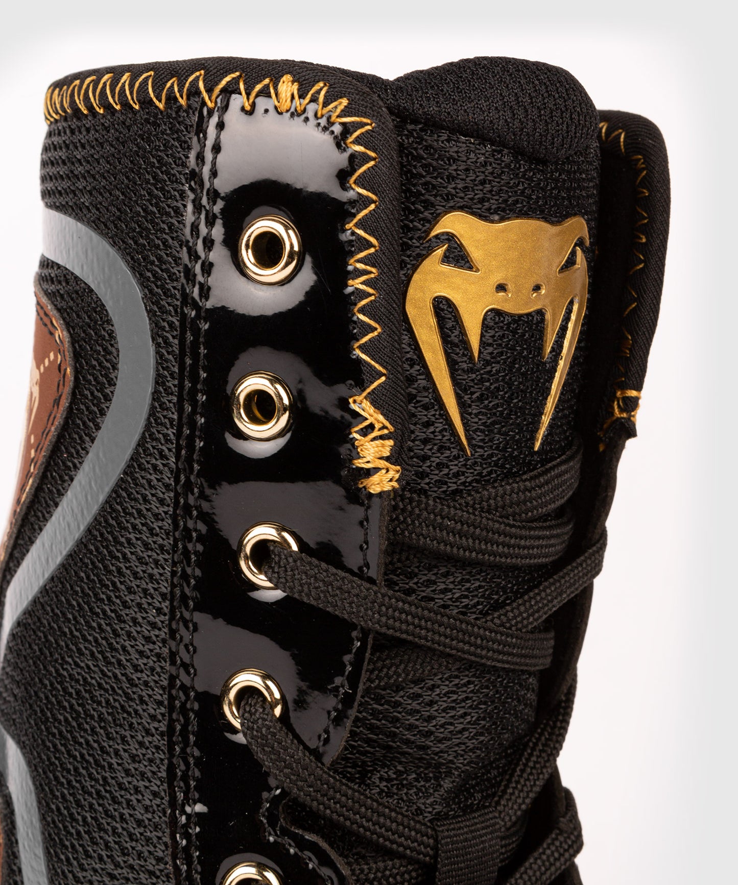 Zapatillas de boxeo Venum Elite Evo Monogram - Negro/Marrón