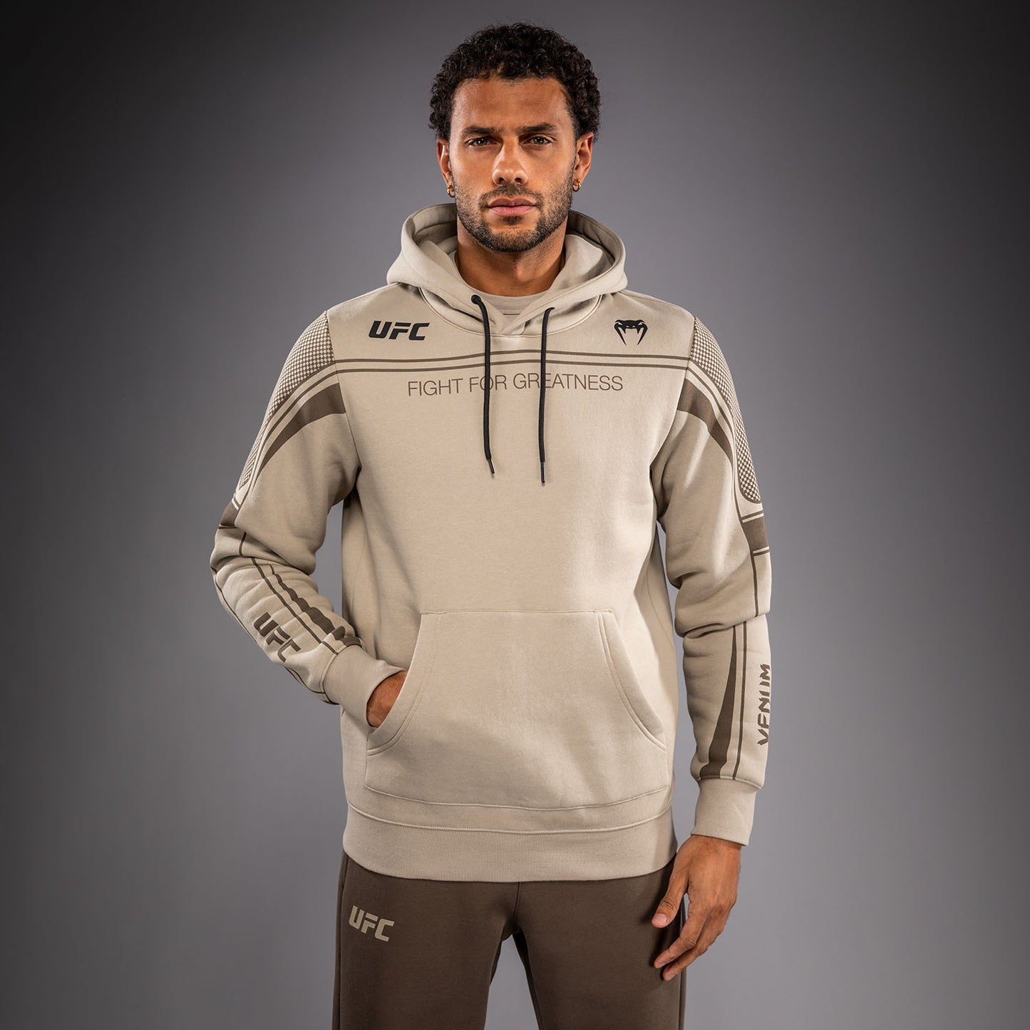 Venum UFC Unity by Venum Authentic Fight Week Sudadera con Capucha para Hombre - Arena