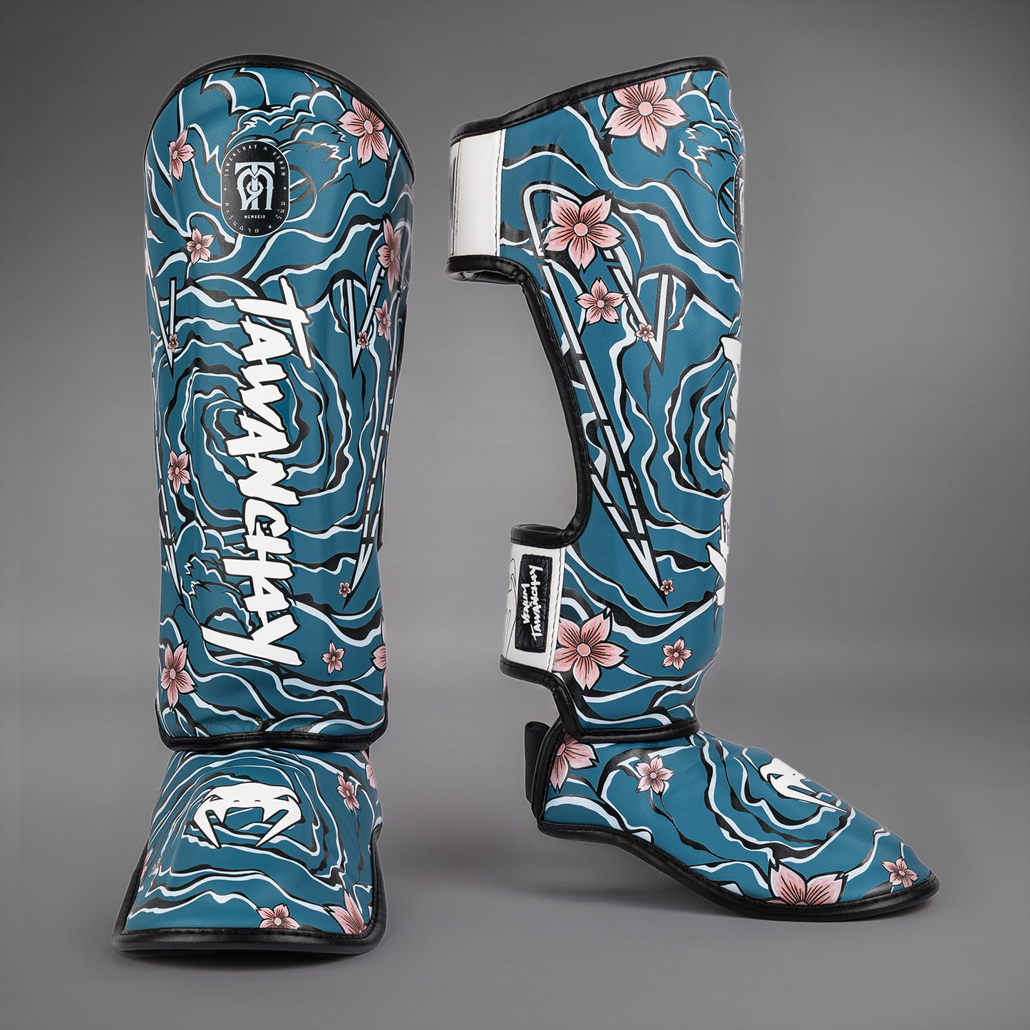 Venum x Tawanchay Espinilleras – Azul/Blanco