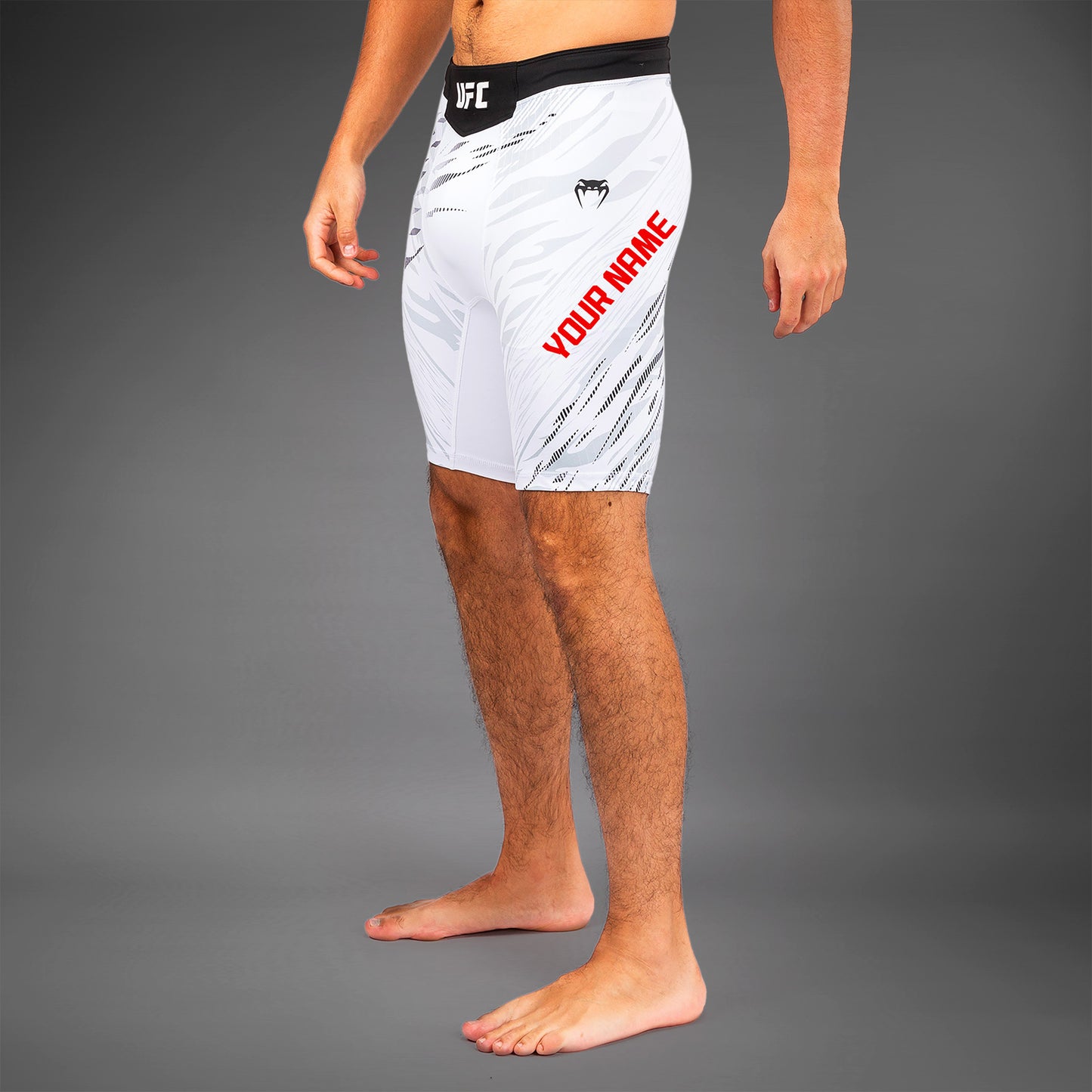 UFC Fusion by Venum Personalizados Authentic Fight Night Vale Tudo Shorts para Hombre - Blanco