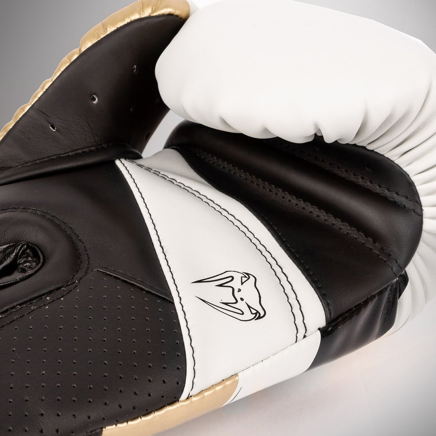 Guantes de boxeo Venum Elite Evo - Blanco/Dorado