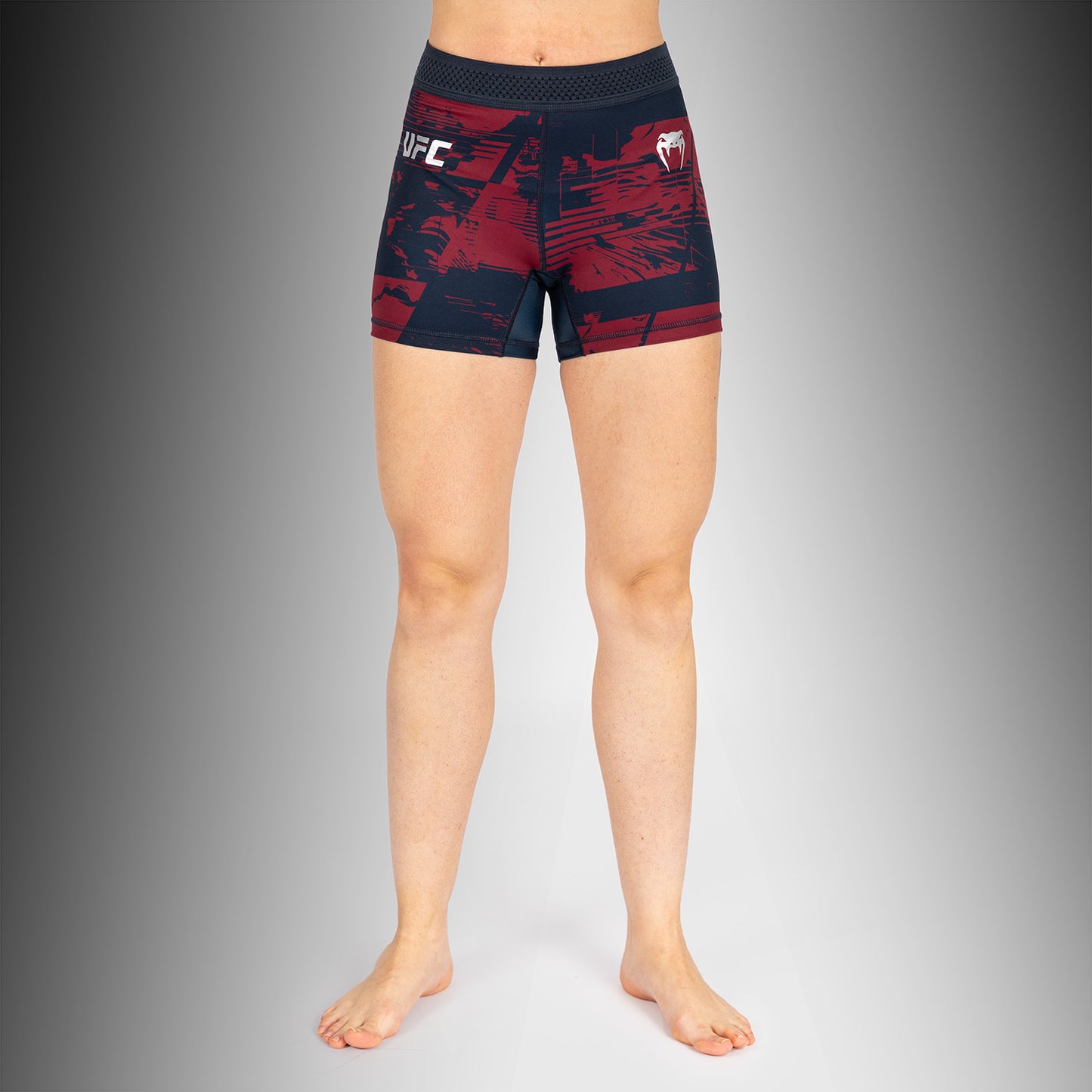 UFC Zenith by Venum Authentic Fight Week Short Vale Tudo Performance Mujer - Azul marino/Burdeos/Plateado