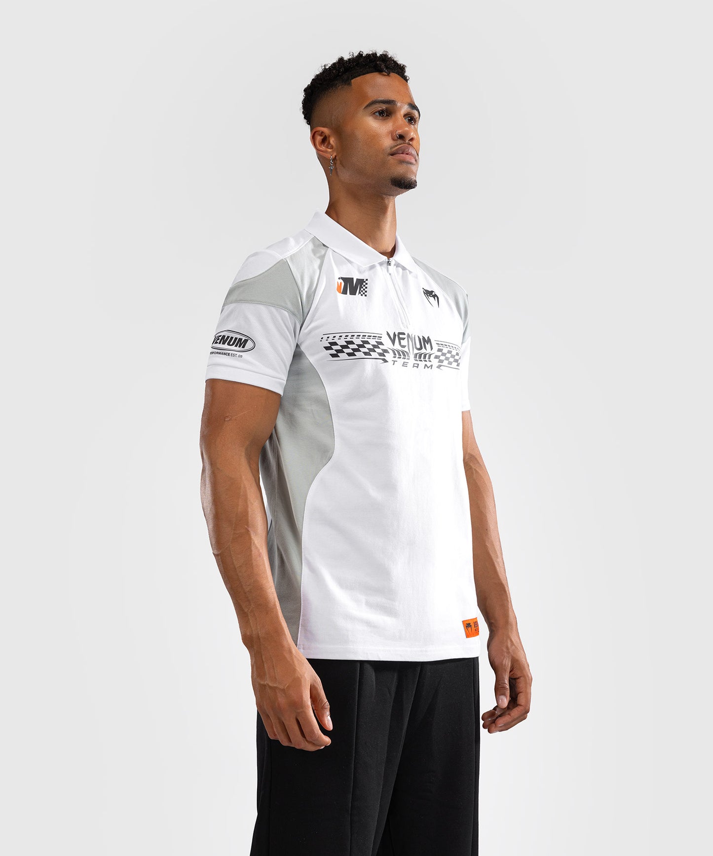 Venum Motorsport Polo de Algodón - Blanco Nieve