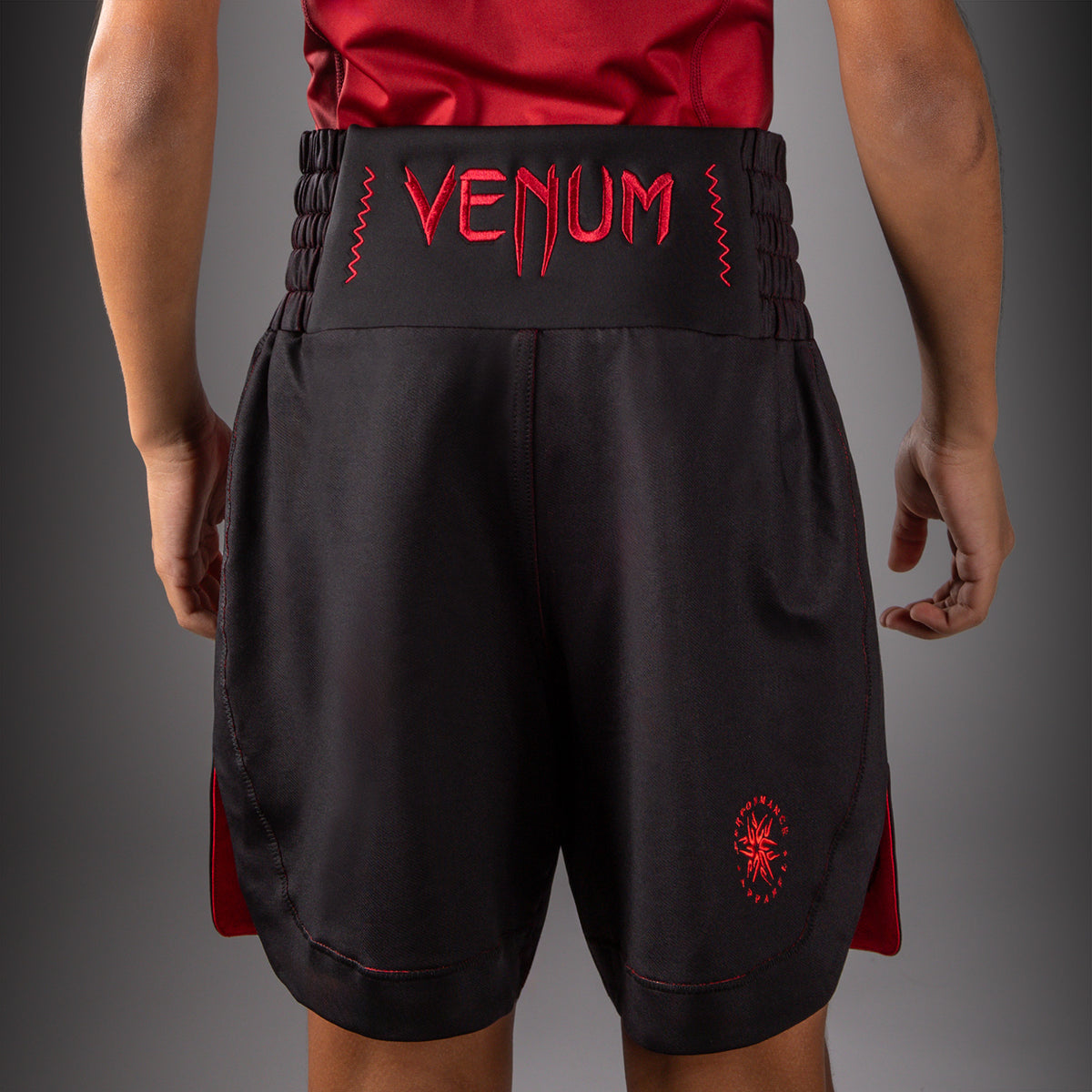 Venum Attack Short de Boxeo para Niño - Negro/Rojo