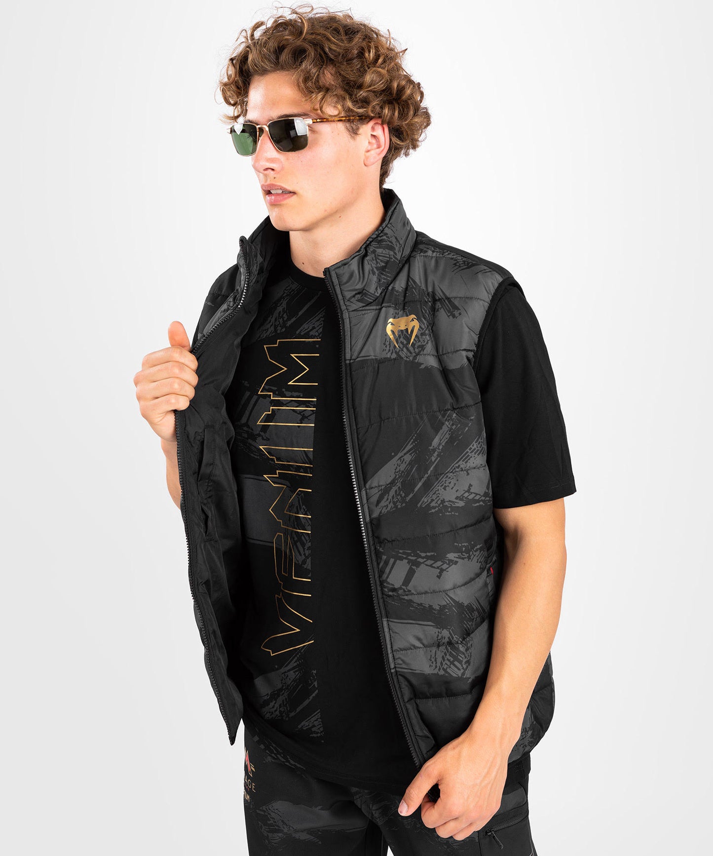 Venum x Mirage Chaqueta de pluma sin mangas - Negro/Oro