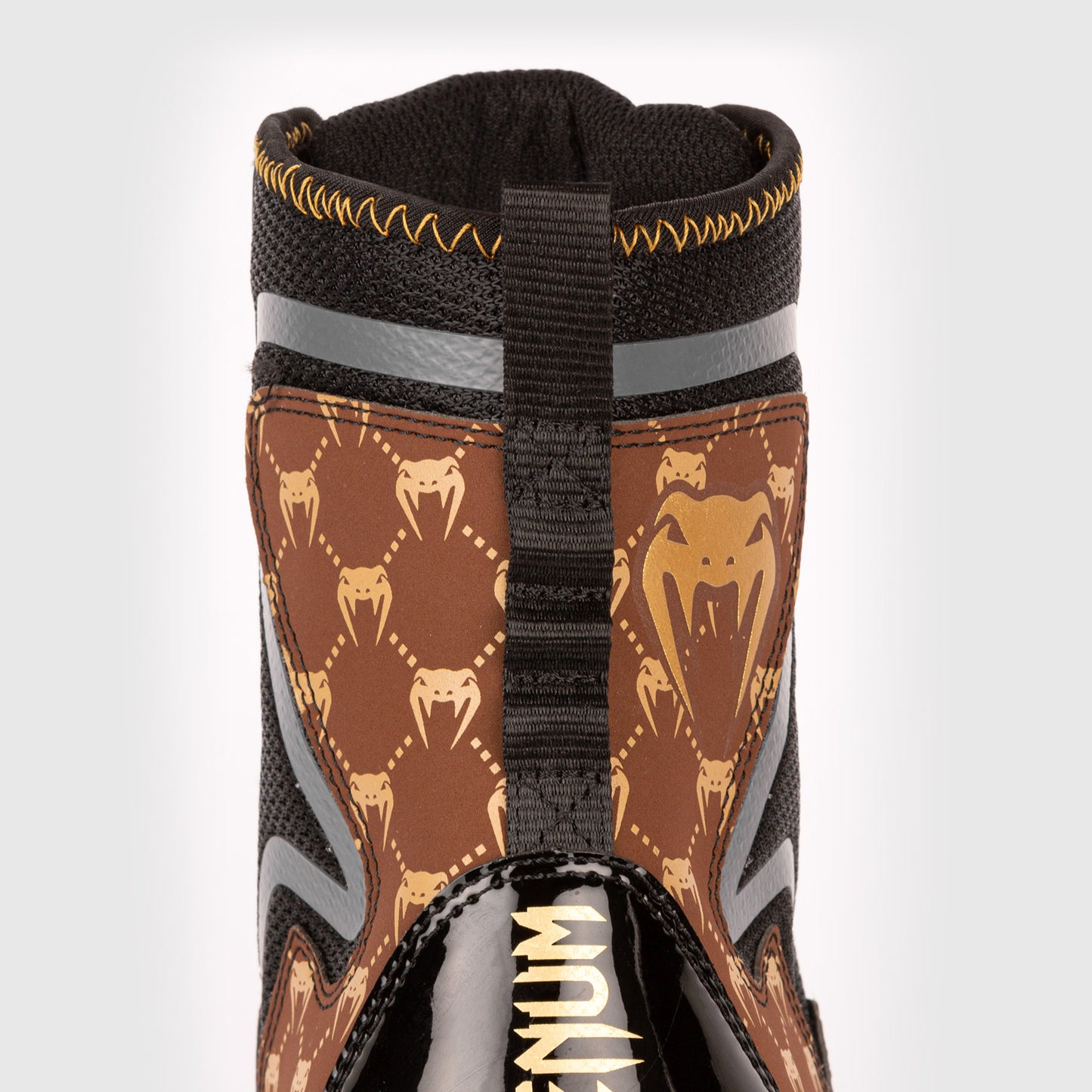 Zapatillas de boxeo Venum Elite Evo Monogram - Negro/Marrón