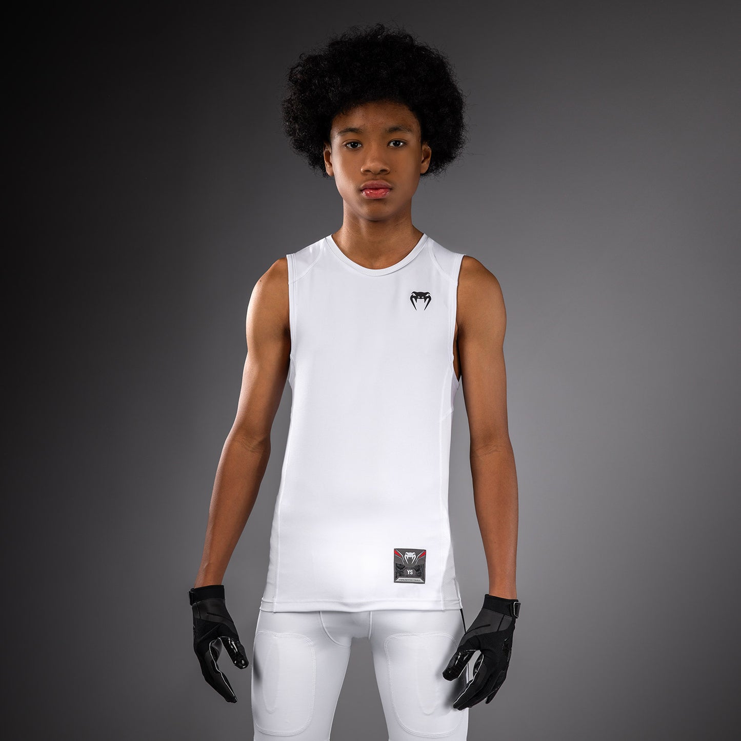 Venum Elite Football Camiseta de Compresión Sin Mangas Para Niños - Blanco