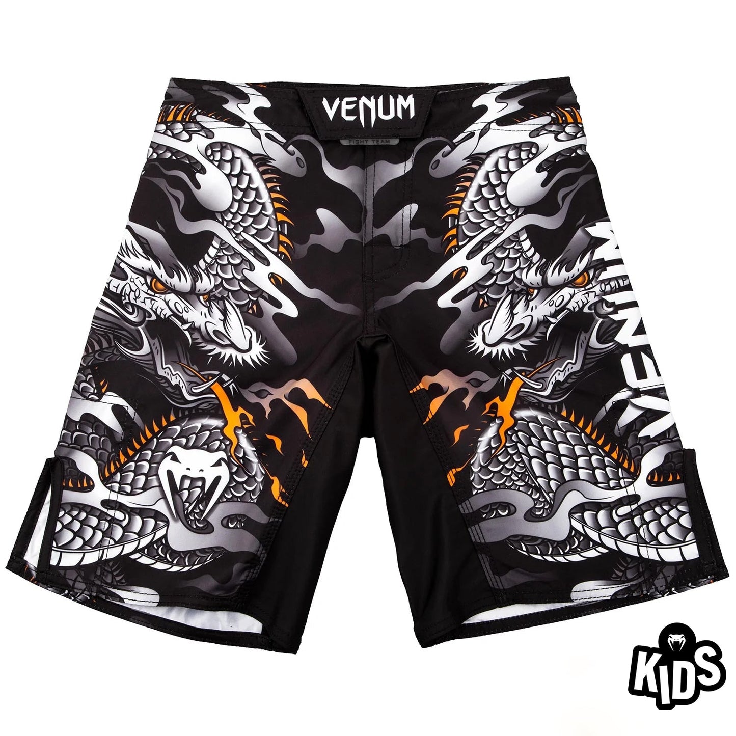 Pantalones MMA Venum Dragon's Flight Kids - Negro/Blanco