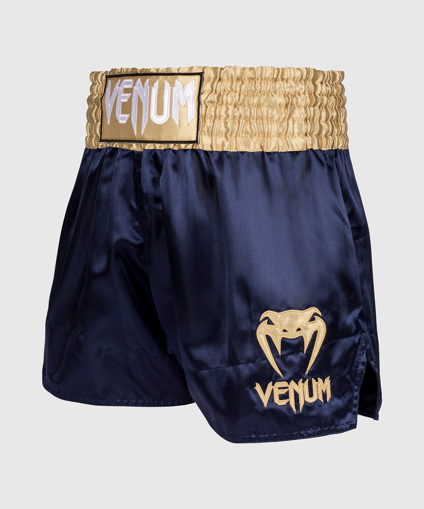 Venum Classic Pantalones cortos de Muay Thai - Azul marino/Dorado