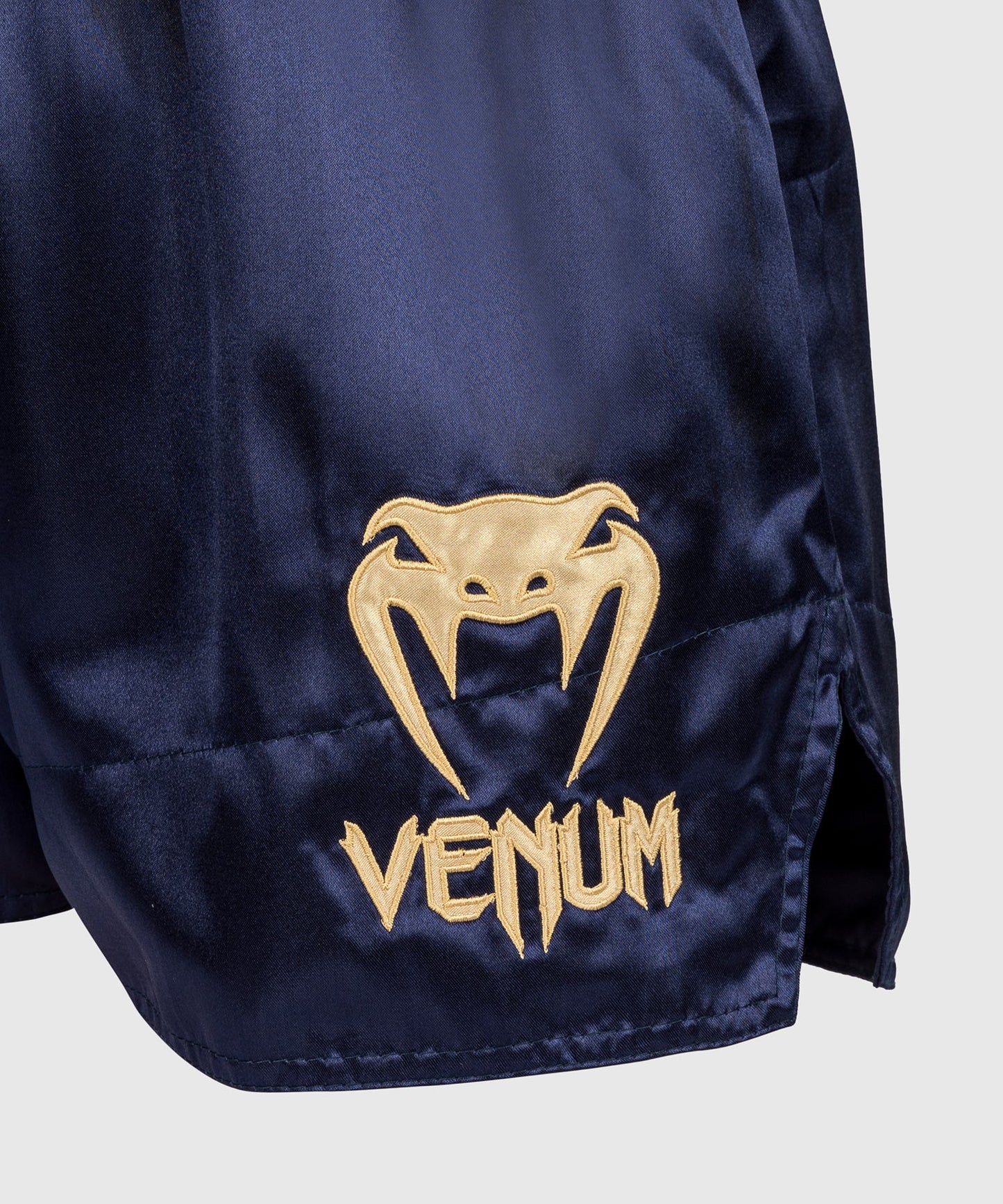 Venum Classic Pantalones cortos de Muay Thai - Azul marino/Dorado