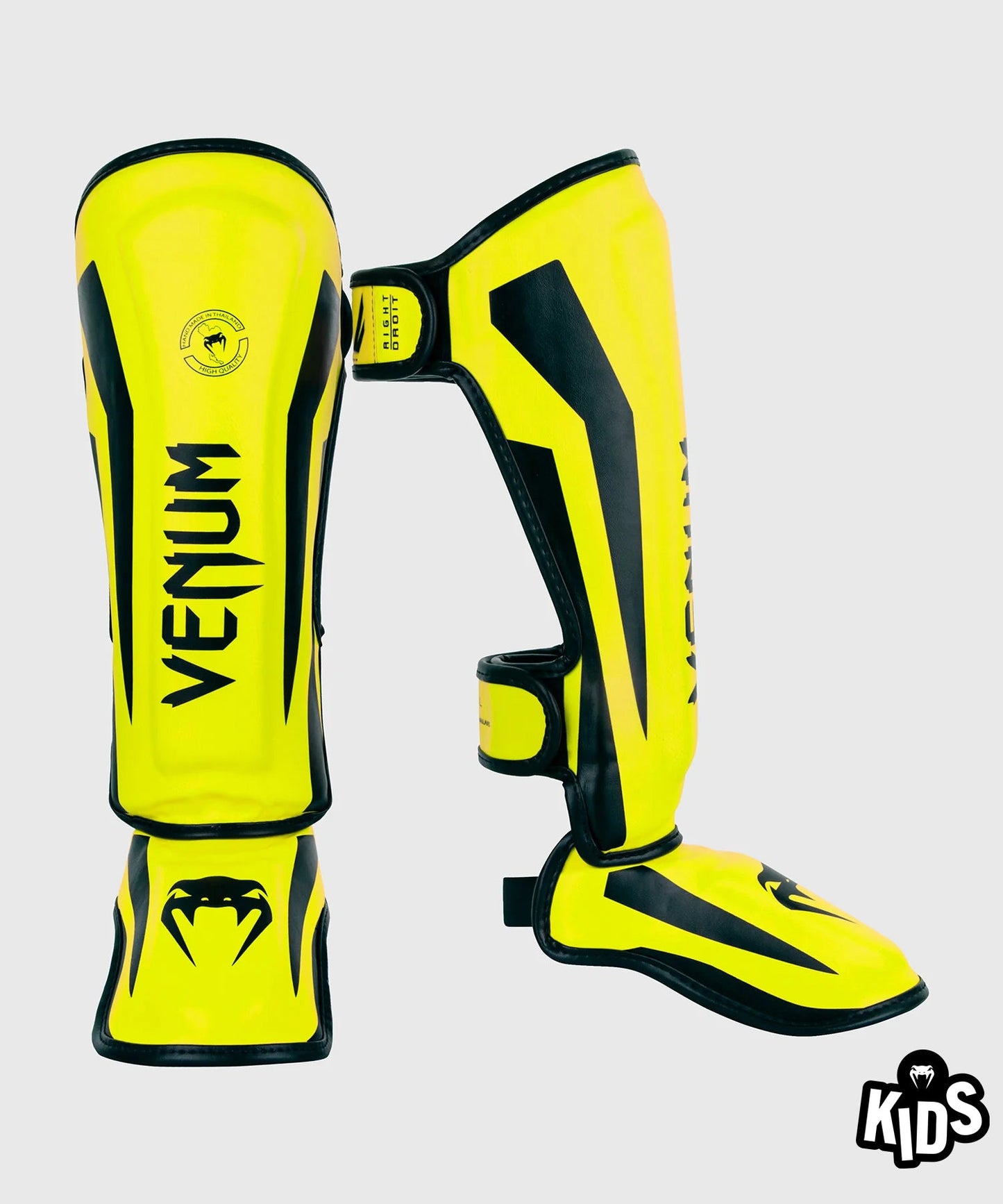 Espinilleras Venum Elite - Amarillo