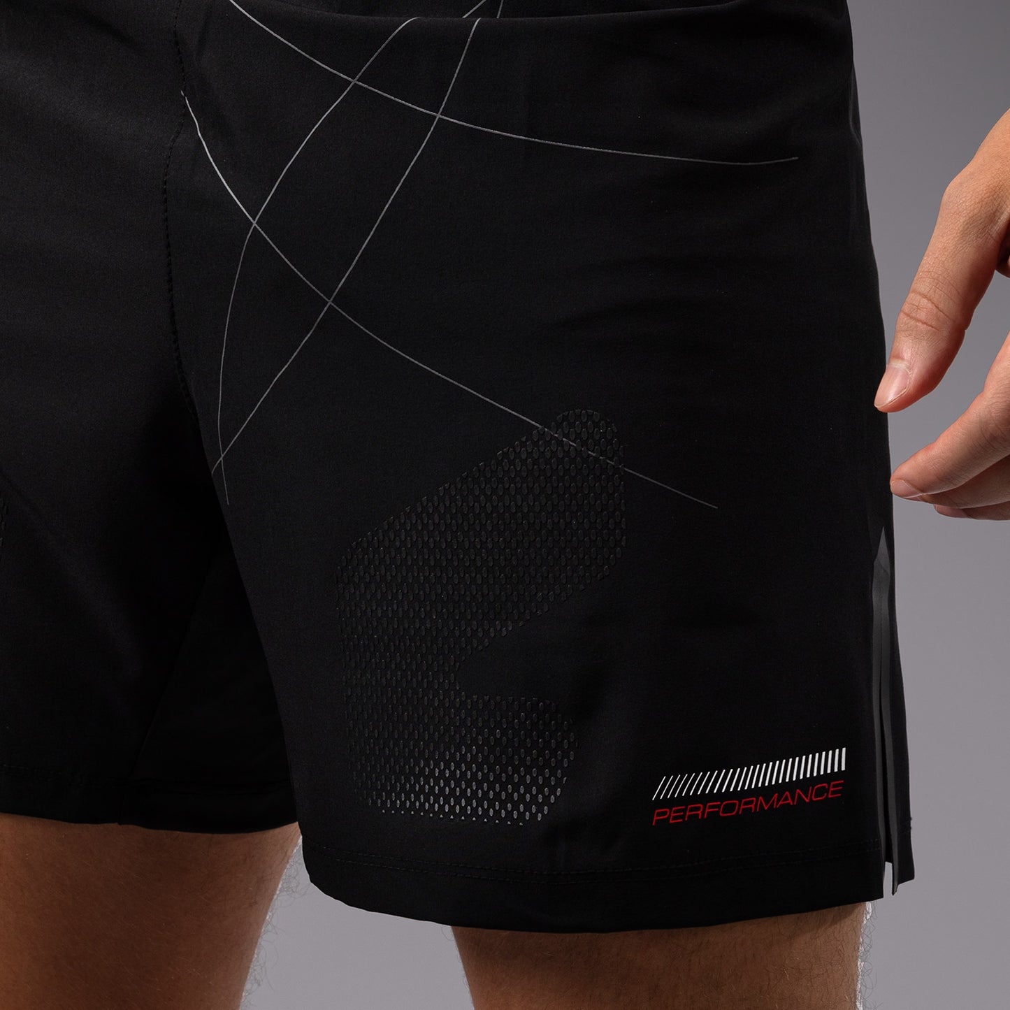 Venum Tactical XT Pantalones cortos de lucha para hombre - Negro/Rojo fuego