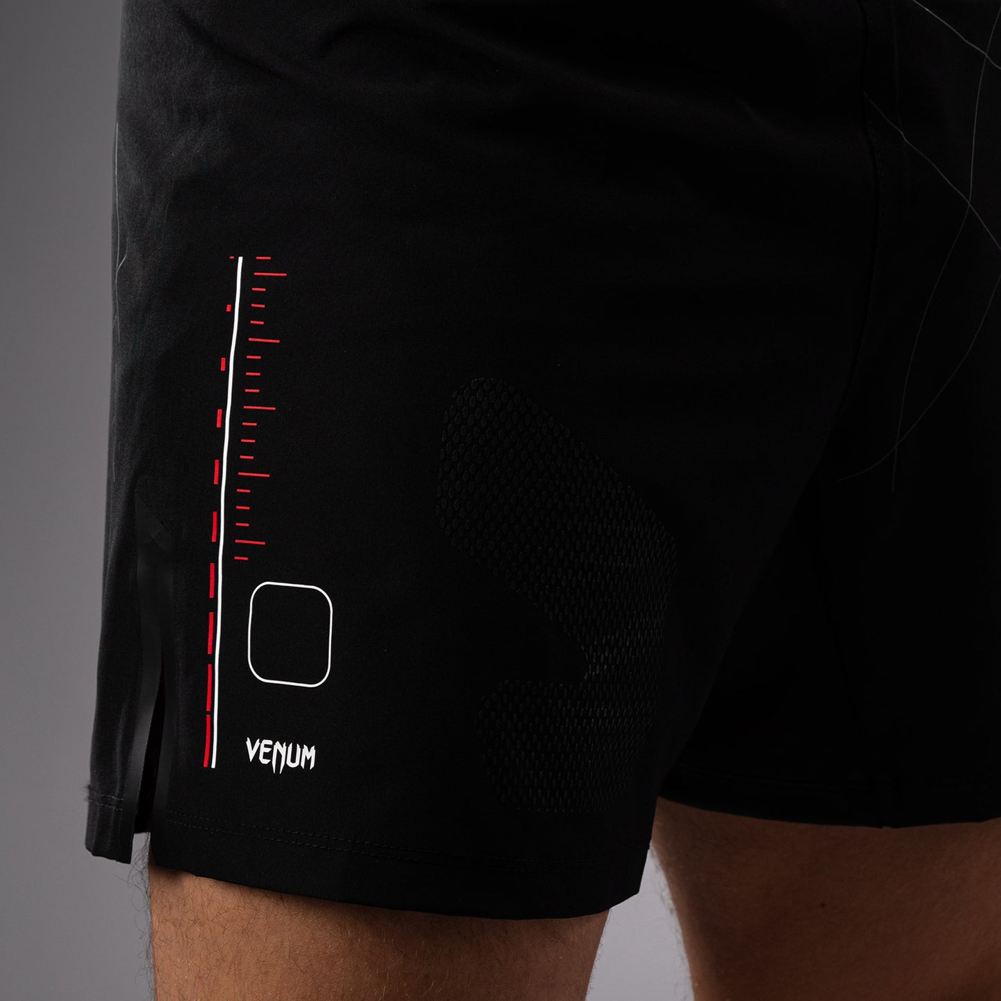 Venum Tactical XT Pantalones cortos de lucha para hombre - Negro/Rojo fuego