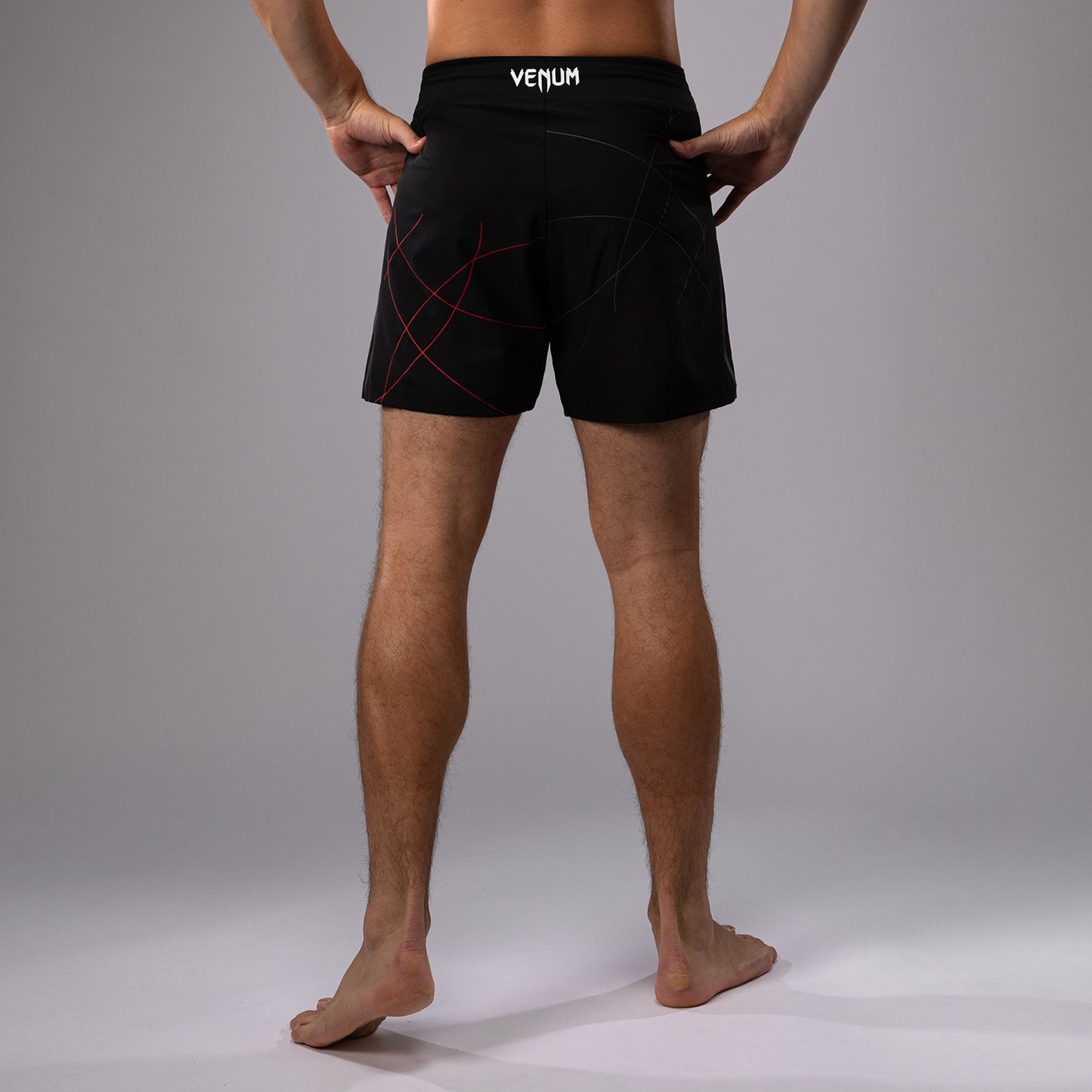 Venum Tactical XT Pantalones cortos de lucha para hombre - Negro/Rojo fuego