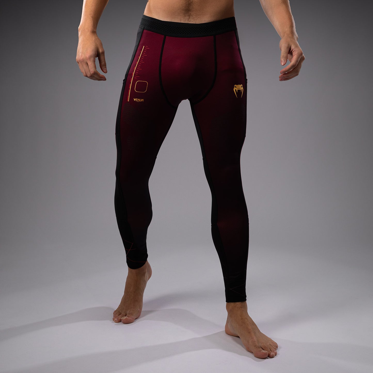 Venum Tactical XT Spats - negro/borgoña/oro