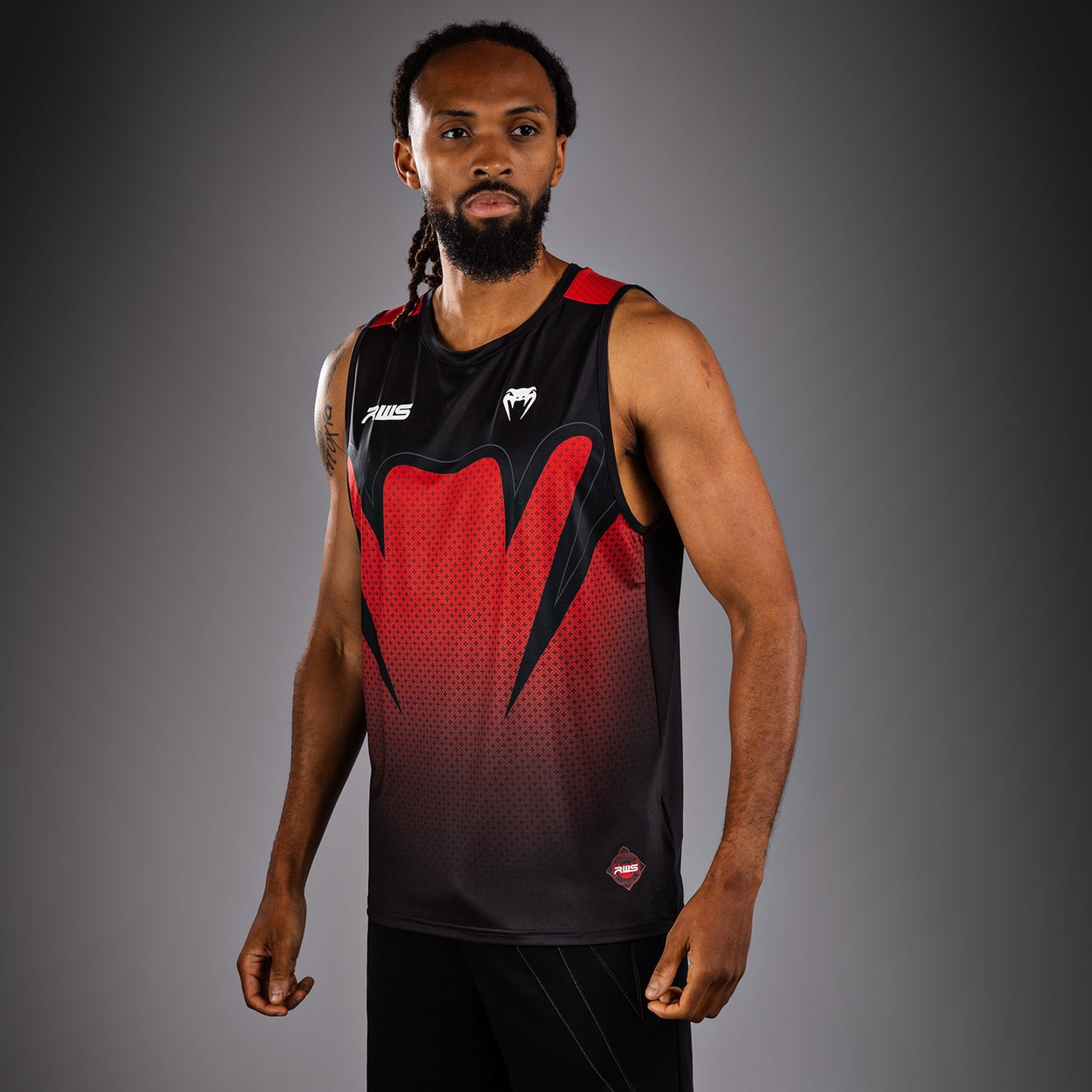 Venum x RWS 2.0 Camiseta Técnica Sin Mangas para Hombre – Negro/Rojo