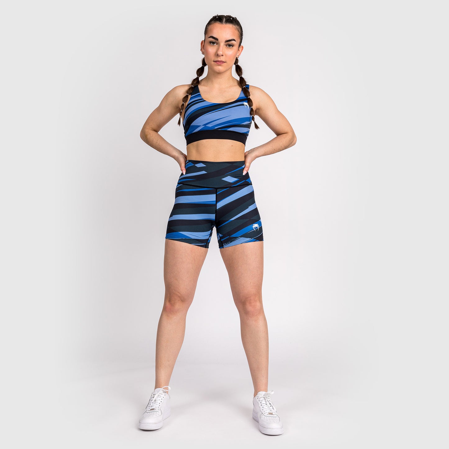 Venum Abyss Shorts de Compresión para Mujer - Azul Sombra