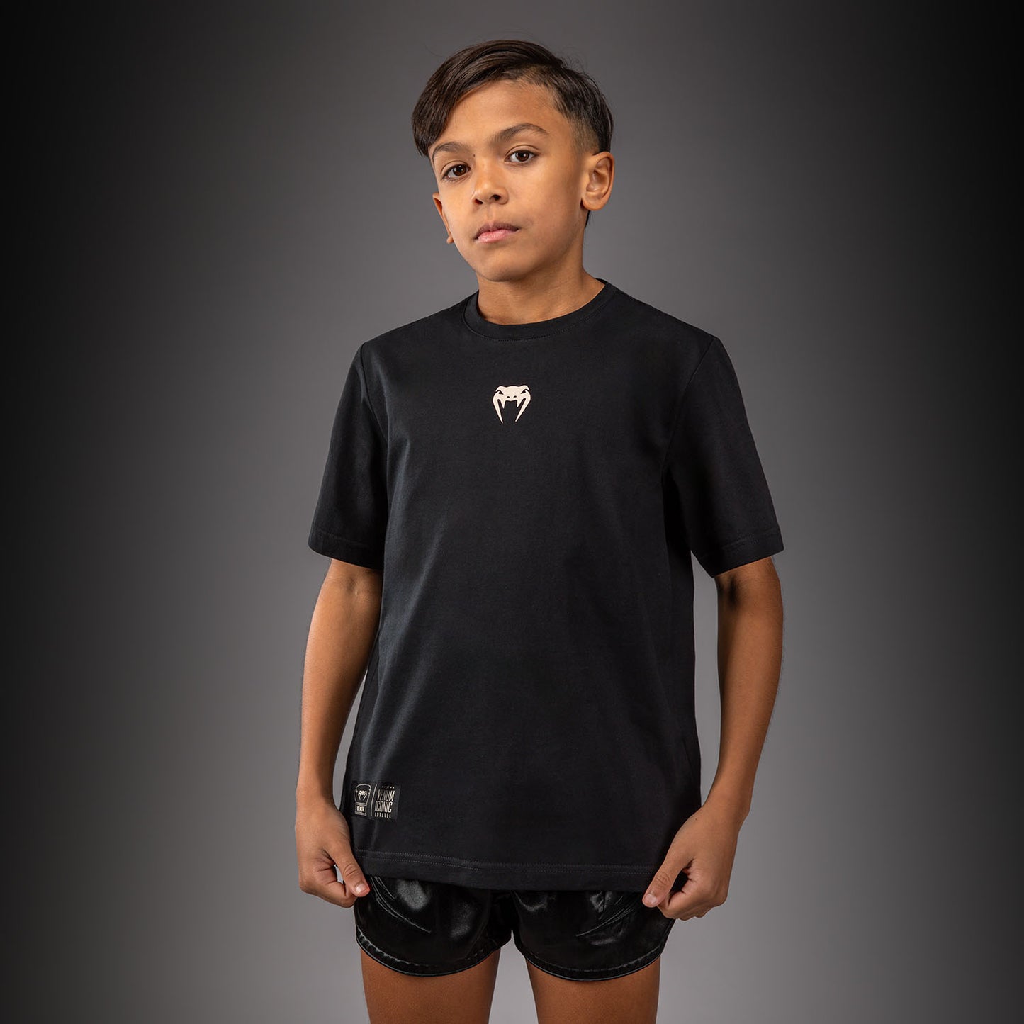 Venum Fight Icon Camiseta de Algodón para Niño - Negro