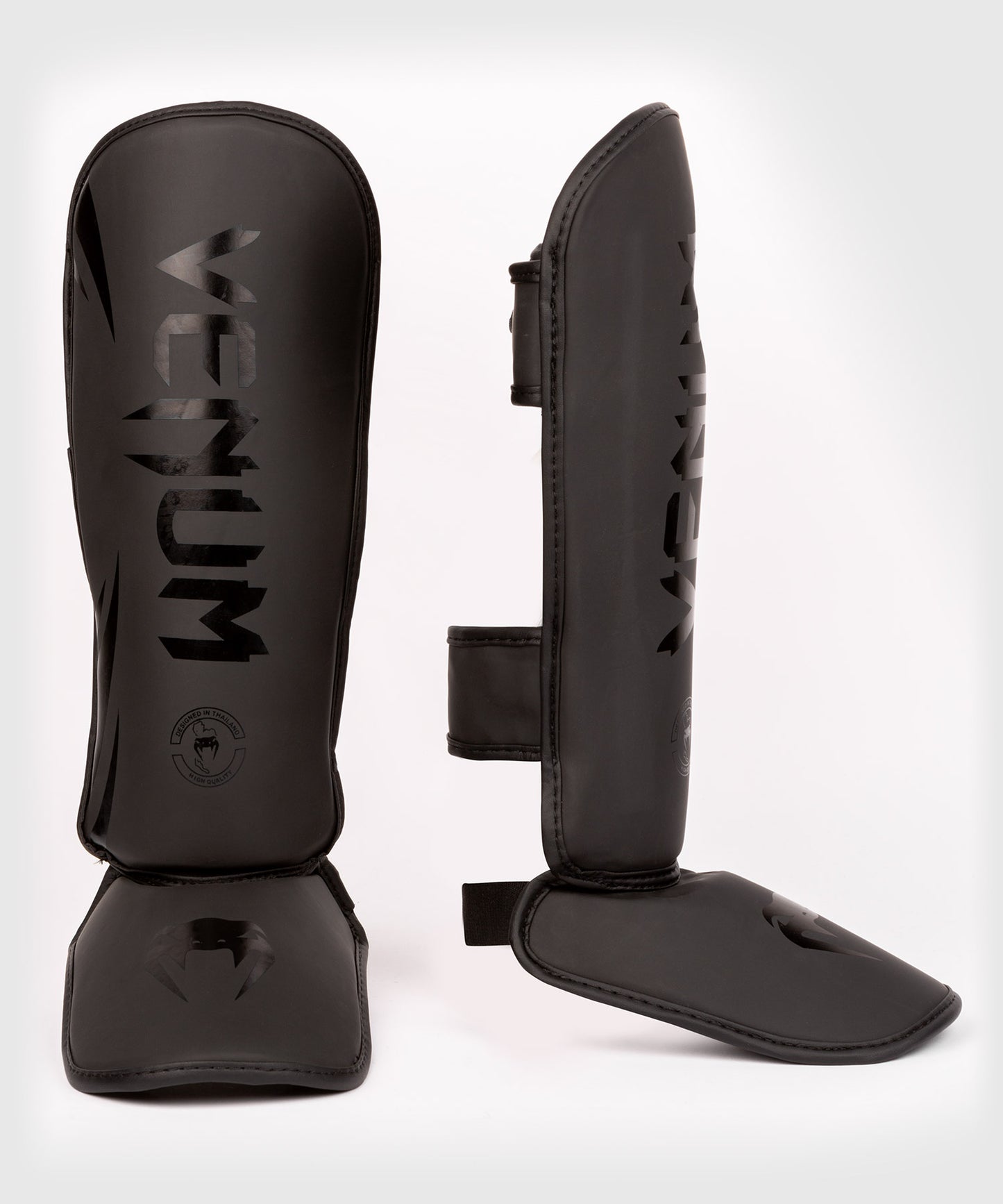Espinilleras Venum Challenger - PARA NIÑOS - Negro/Negro