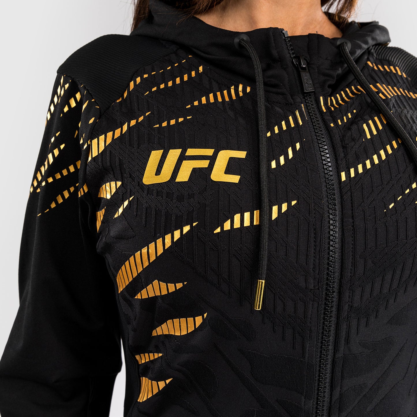 UFC Fusion by Venum Personalizados Authentic Fight Night Sudadera con Capucha para Mujer - Campeón