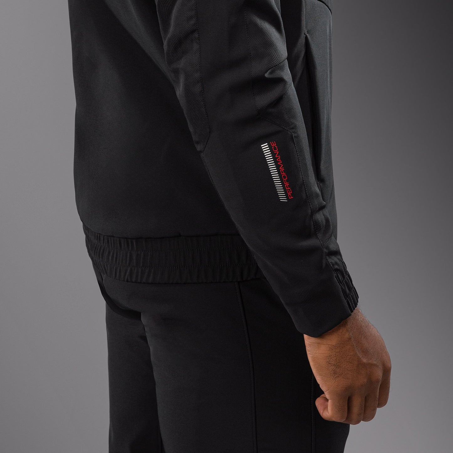 Venum Tactical XT Chaqueta de los hombres de la pista - Negro/fuego rojo