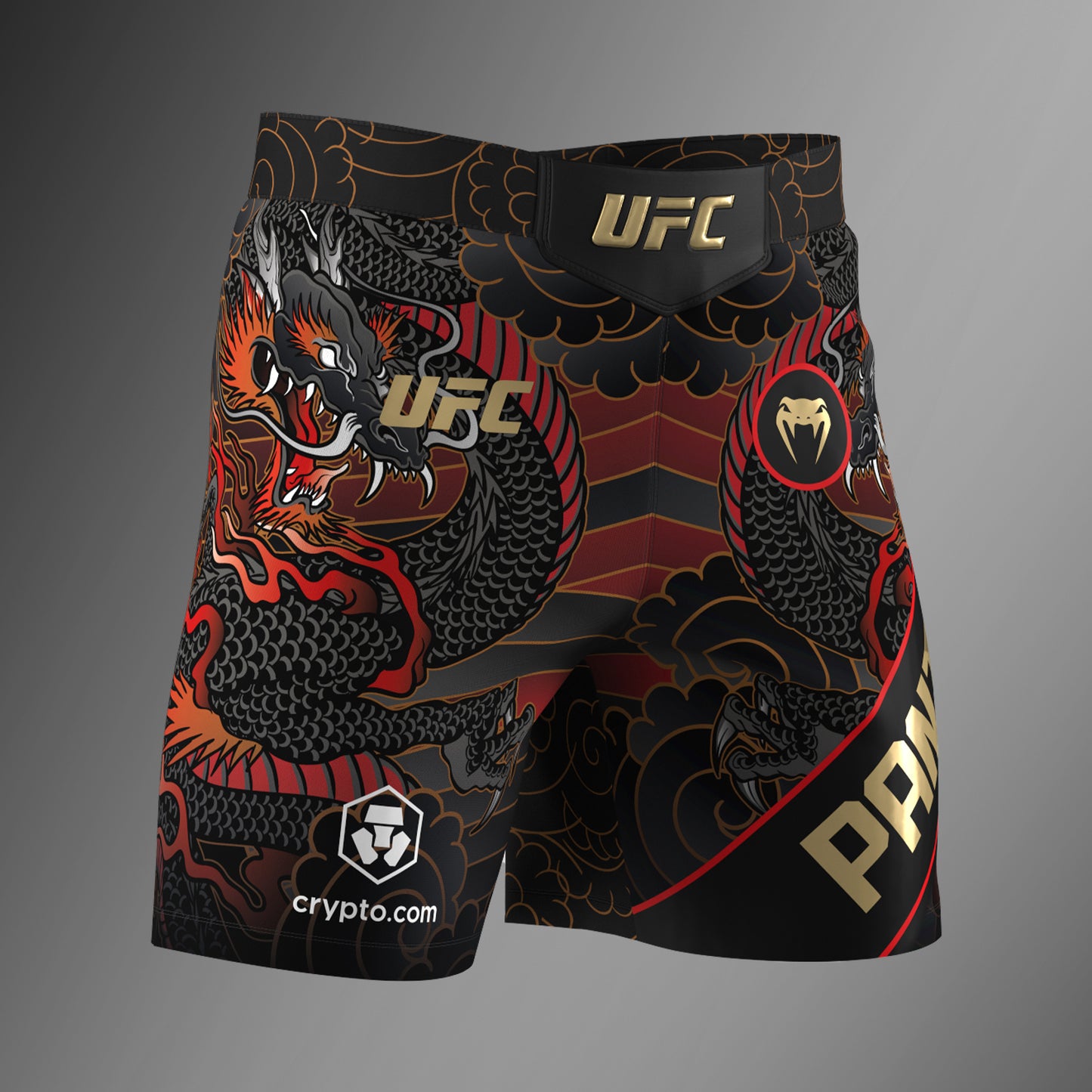 UFC Unrivaled by Venum Pantalón corto de lucha Alexandre Pantoja para hombre - Rojo