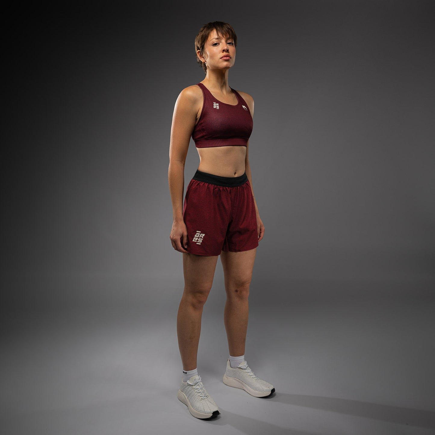 Venum x Ares Pantalones Cortos de Entrenamiento para Mujeres - Burdeos