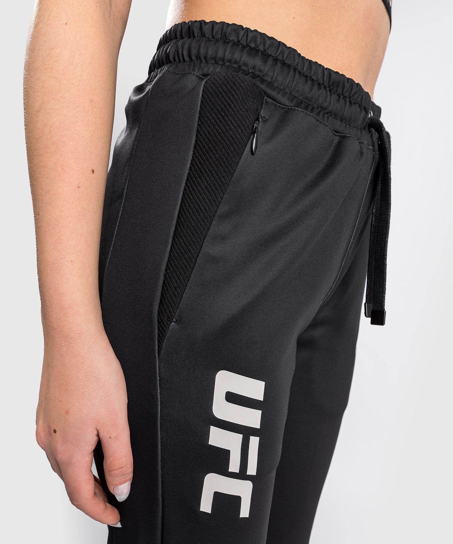 Pantalones deportivos UFC Venum Authentic Fight Week 2.0 - Para mujer - Negro/Arena