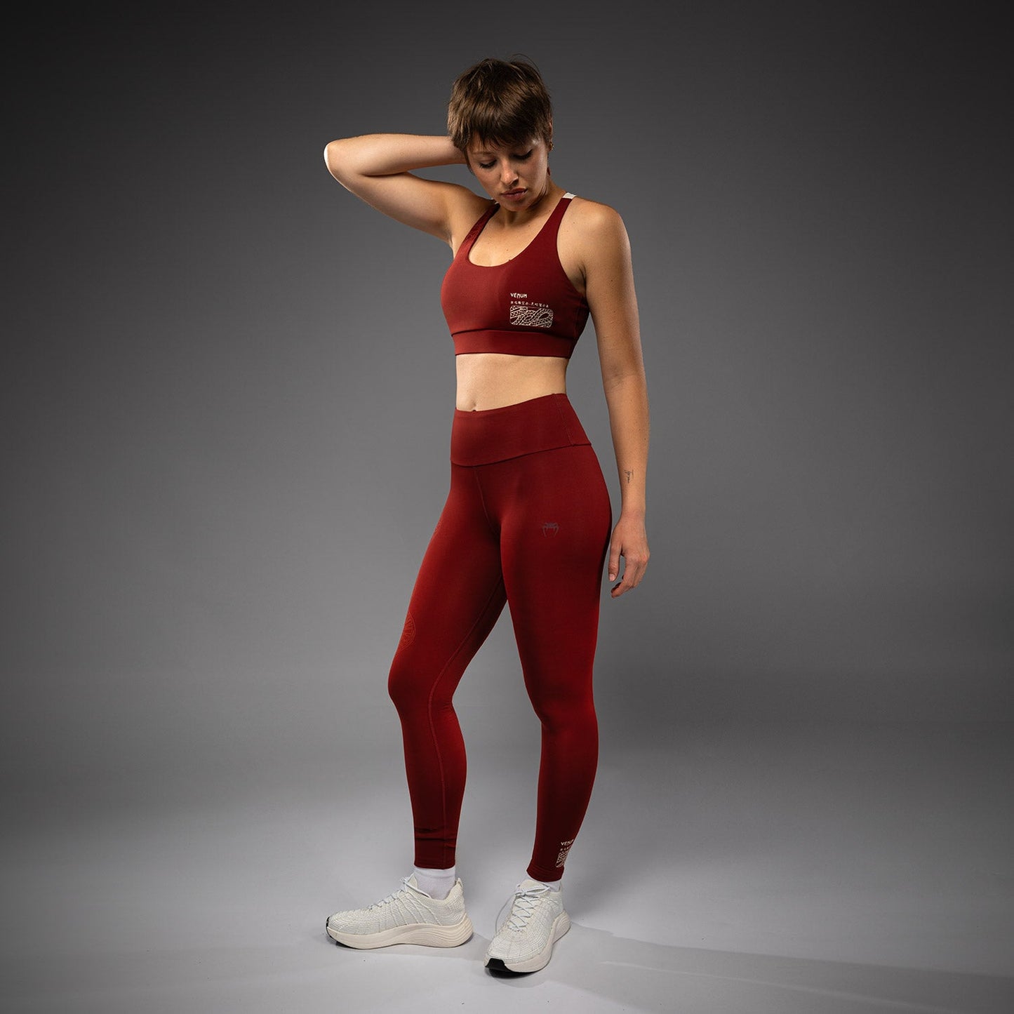 Venum Serpenti Leggings Mujer – Burdeos/Marfil