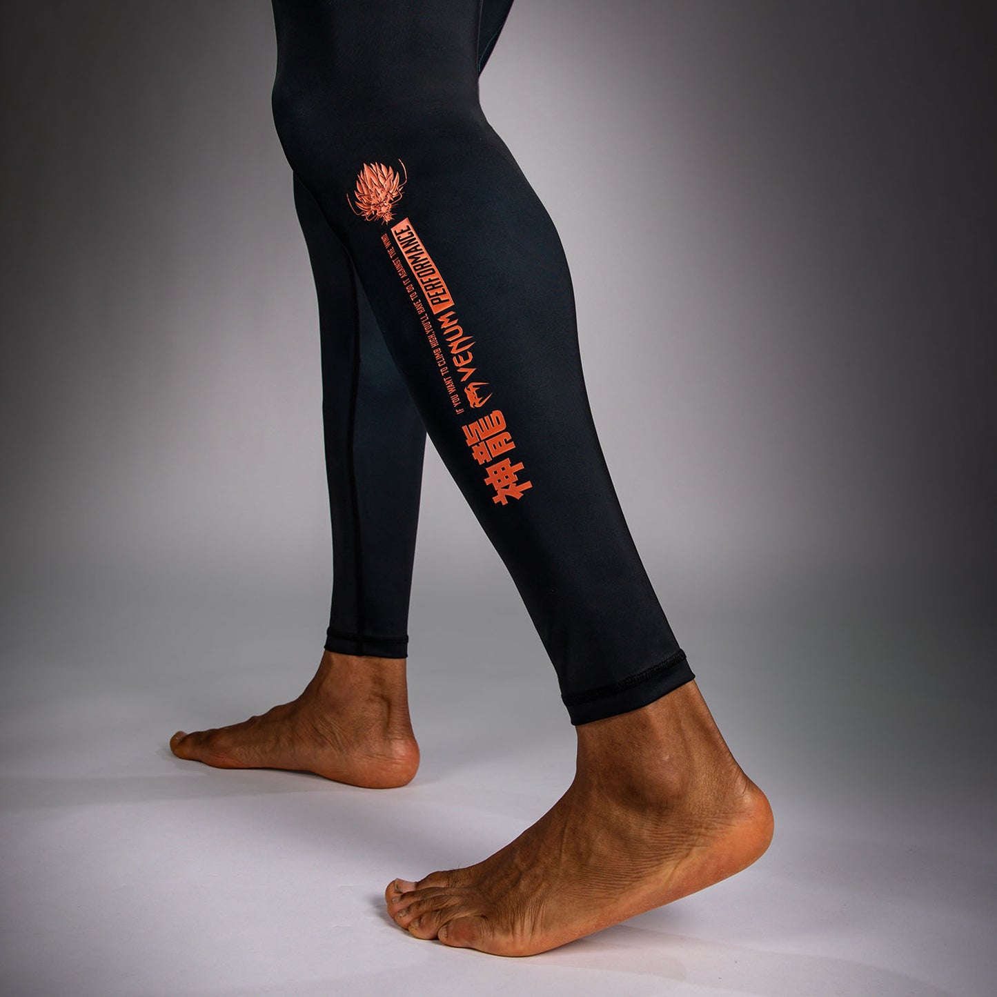 Venum Thunder Dragon Spats – Negro/Gris/Cobre