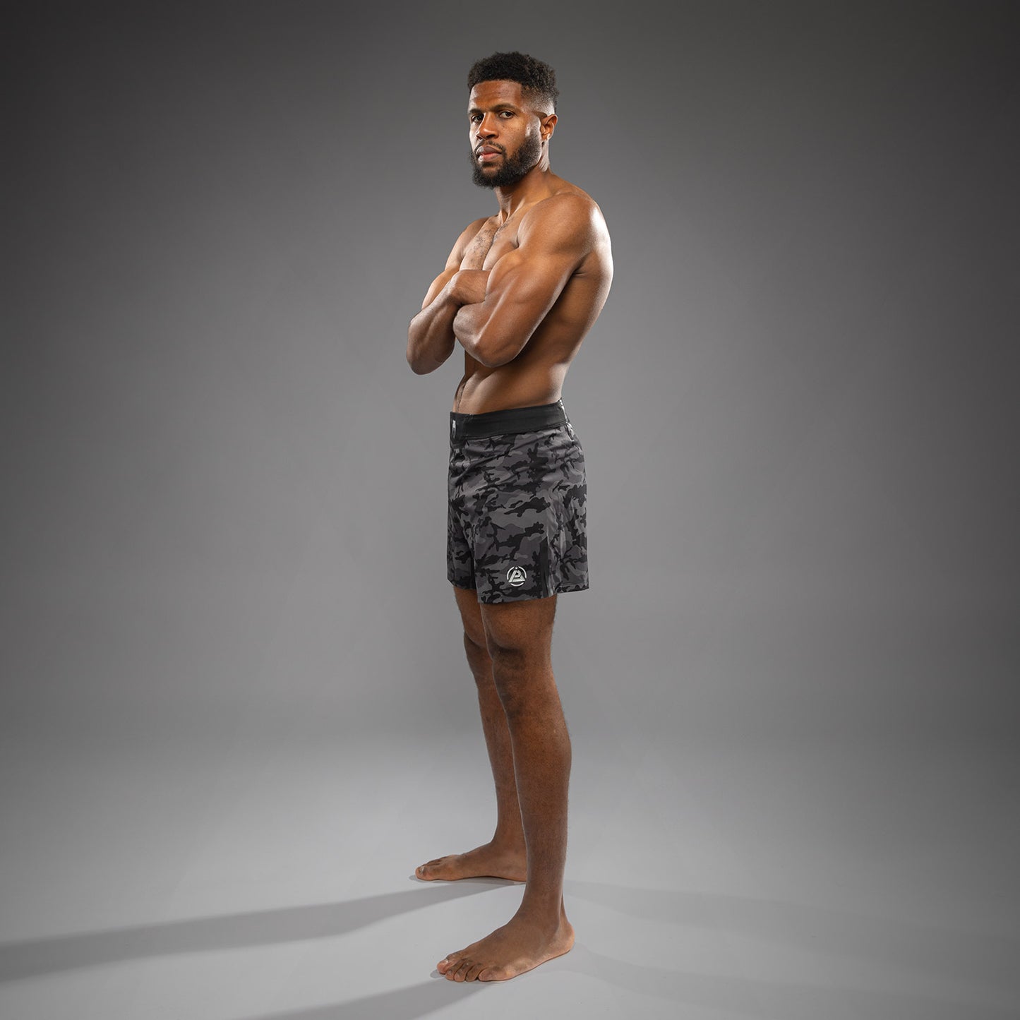 Venum x Polaris Pantalones de Lucha - Negro/Gris Tormenta
