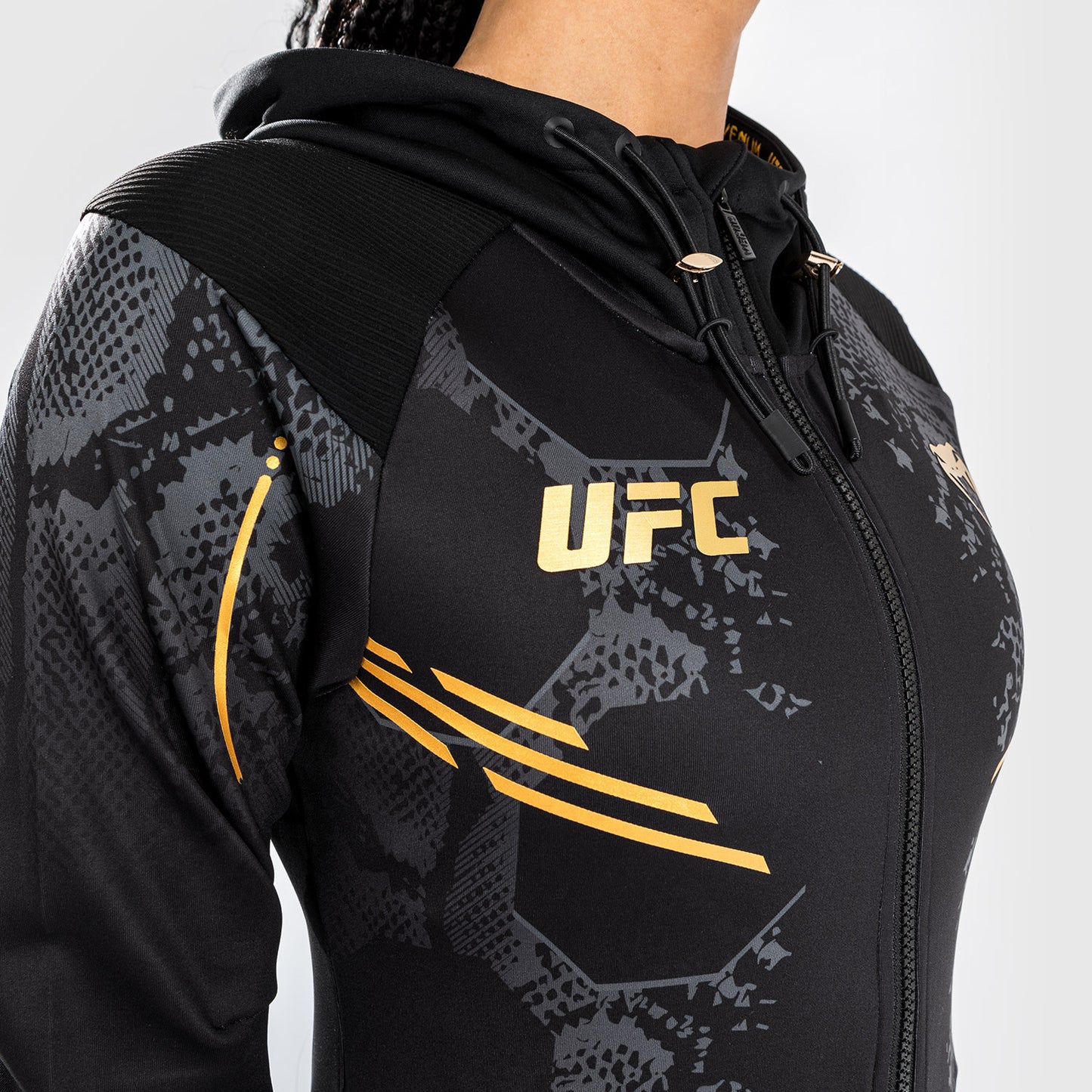 UFC Adrenaline by Venum Authentic Fight Night Sudadera con capucha Walkout para Mujer - Champion