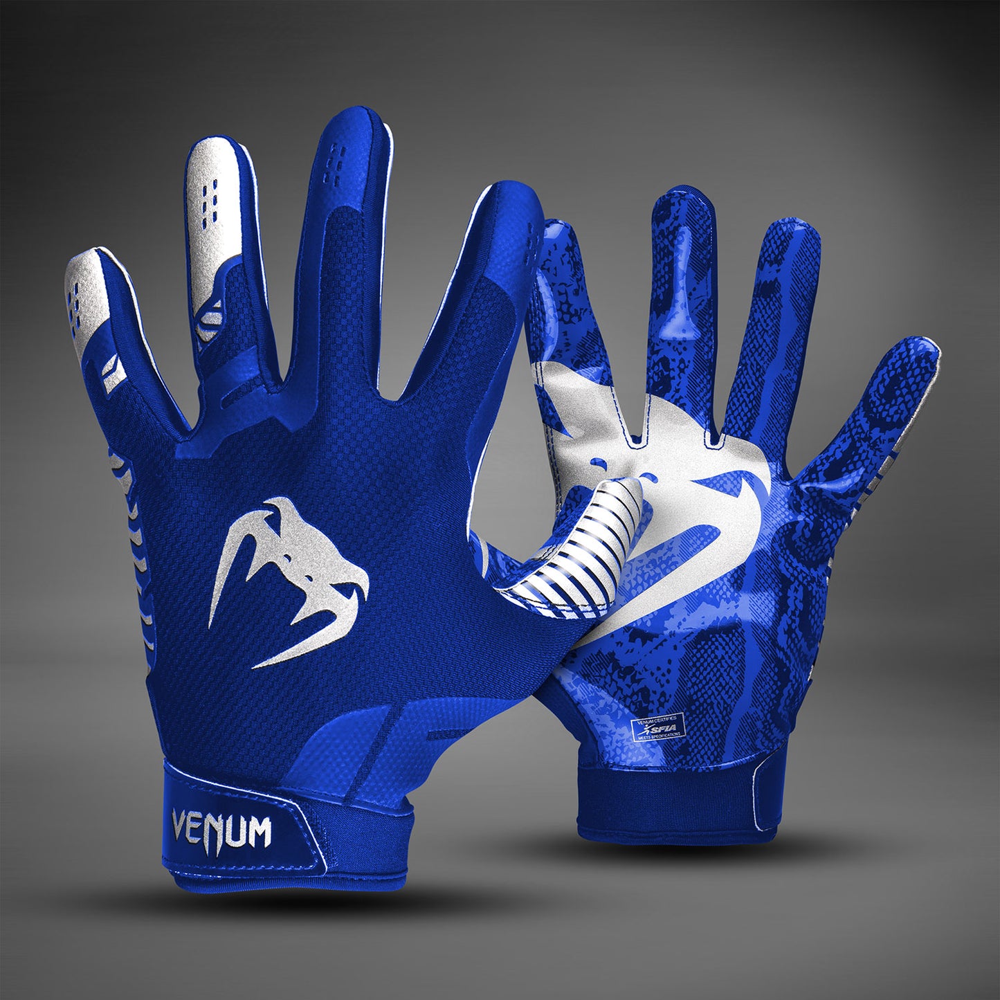 Venum Elite Guantes de Fútbol - Azul Real/Plata