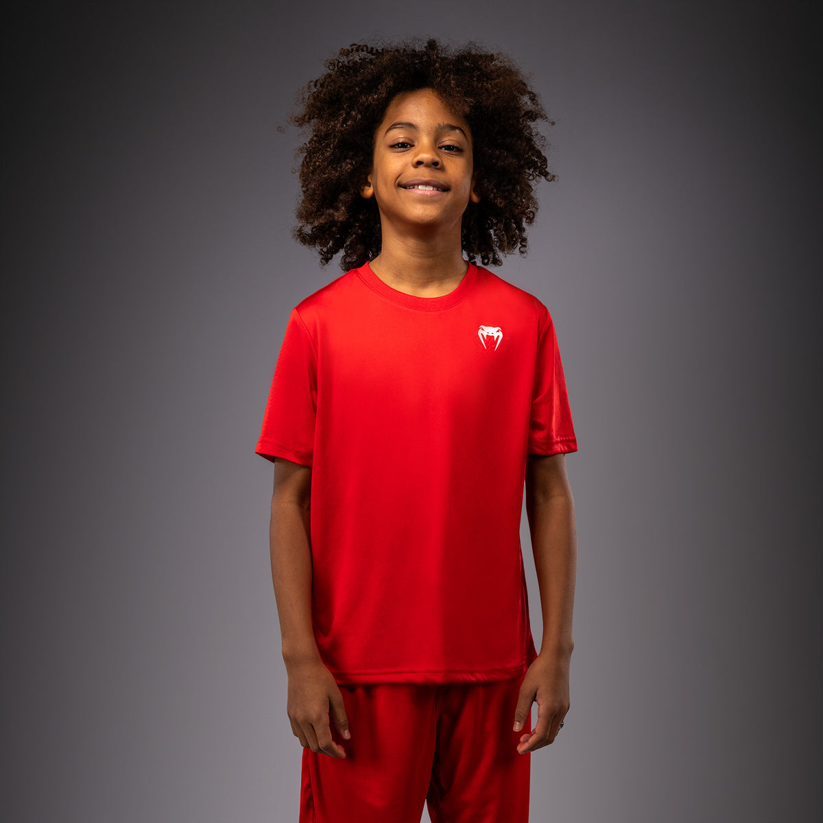 Venum Lineup Camiseta de Rendimiento Manga Corta Para Niños - Rojo/Blanco
