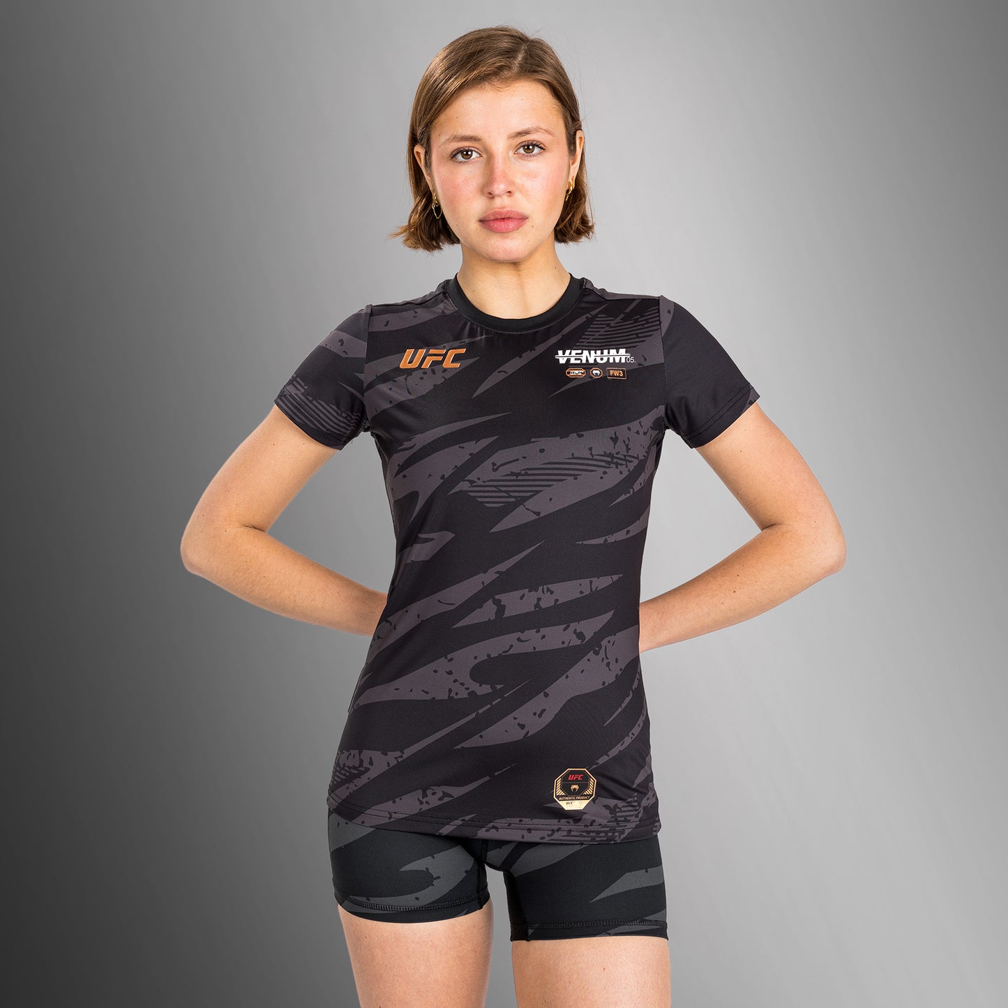 UFC Adrenaline By Venum Fight Week Camiseta de Mujer Dry-Tech - Urban Camo