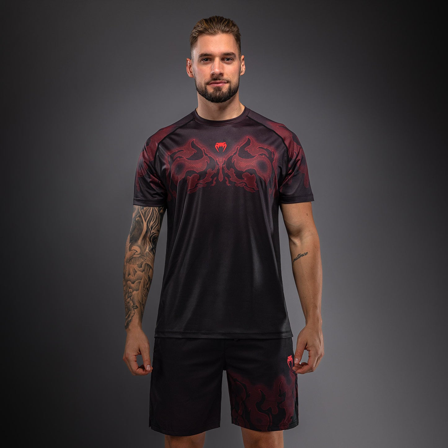 Venum Spectre Camiseta Dry Tech – Negro/Rojo